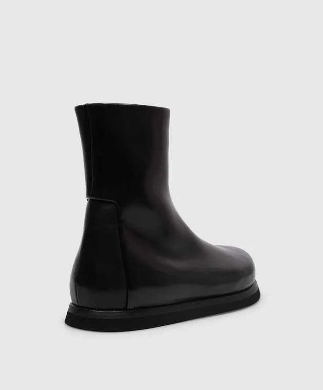 Marsell Stivali in pelle nera MW8082118