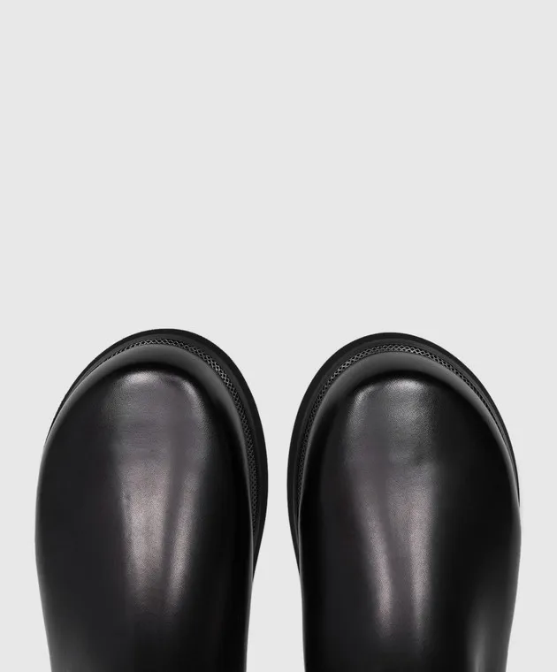 Marsell Stivali in pelle nera MW8082118