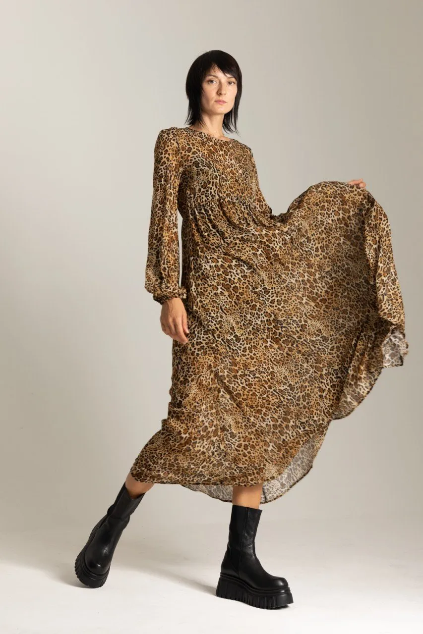 Maxi abito animalier LEO