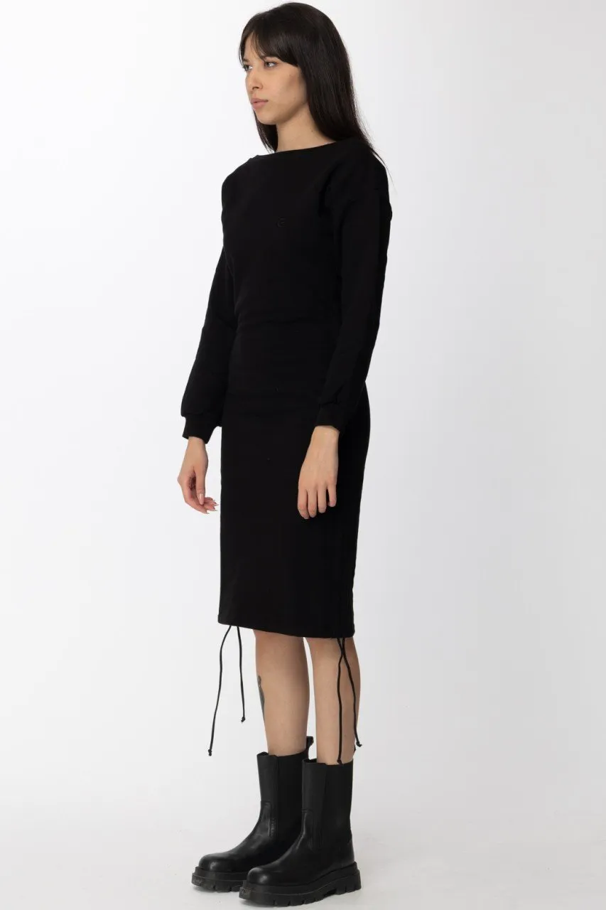 Maxi Abito in felpa Nero