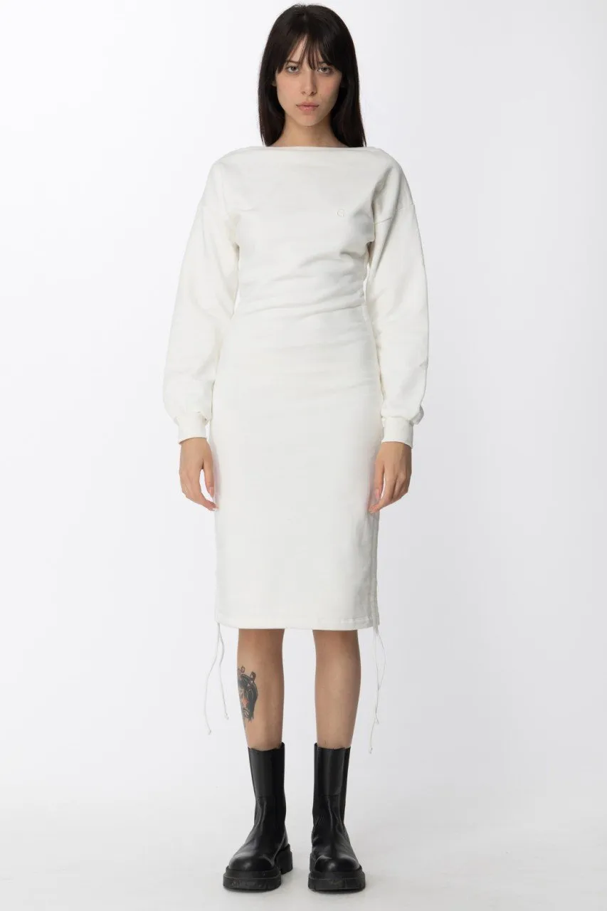Maxi Abito in felpa Offwhite