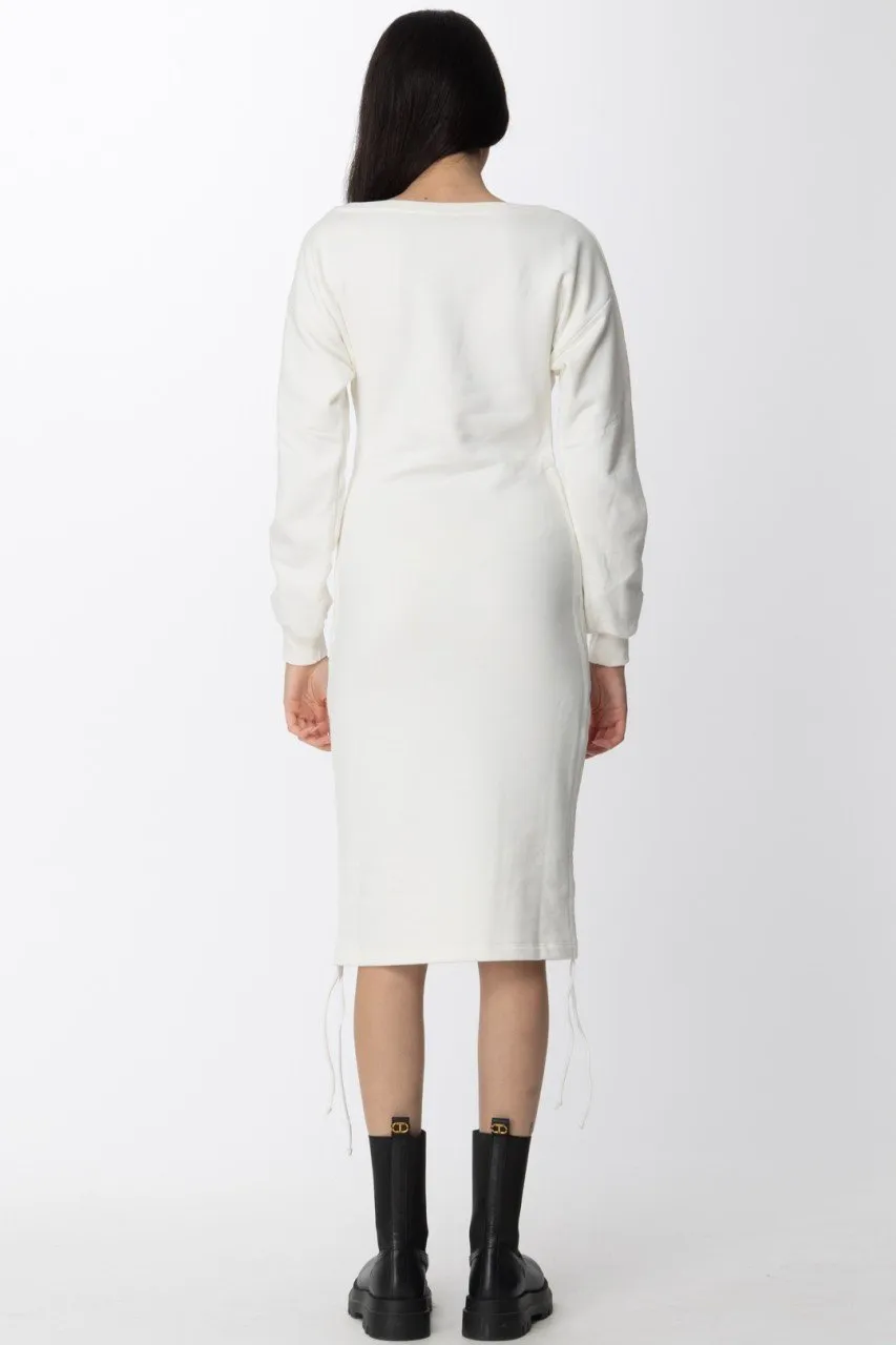 Maxi Abito in felpa Offwhite