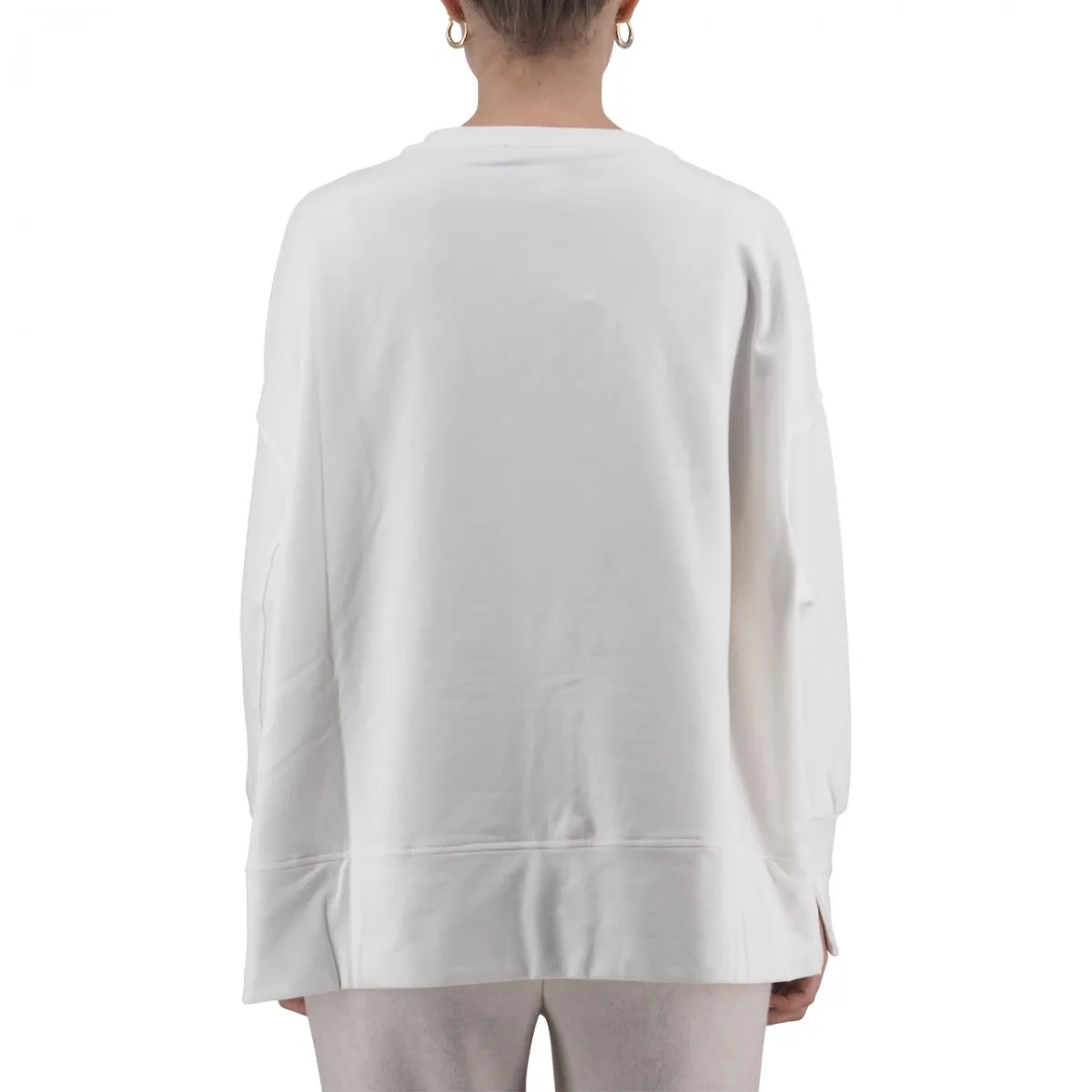 Maxi Maglia In Cotone Girocollo