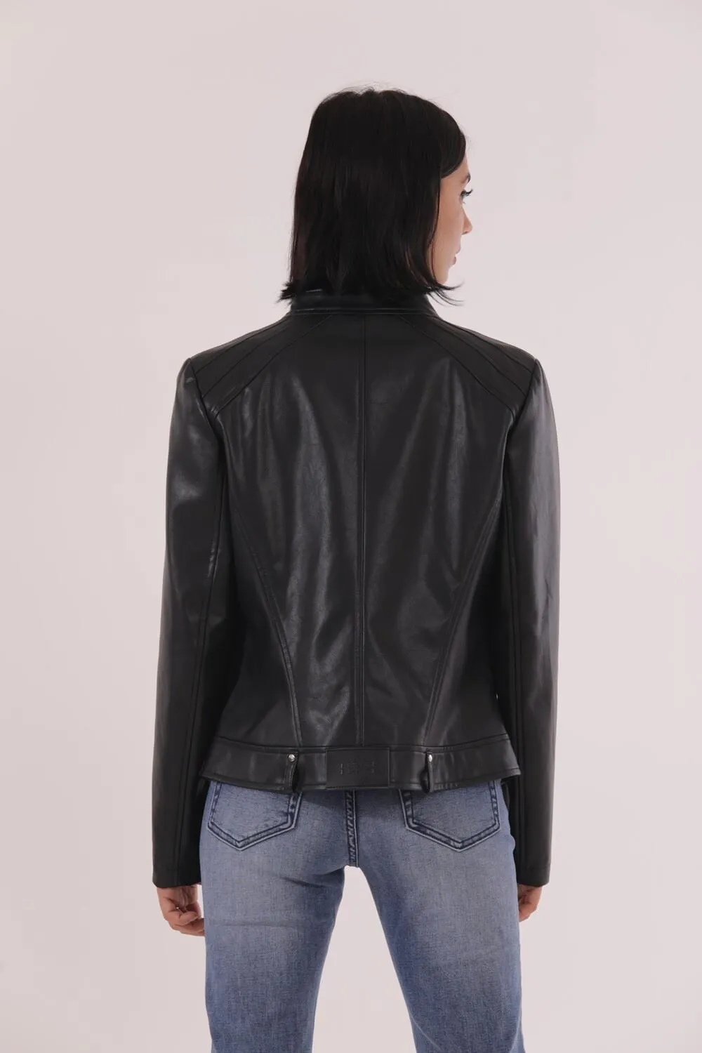 mimi mua  art. PIAI-6446 GIACCHETTO biker IN SIMILPELLE