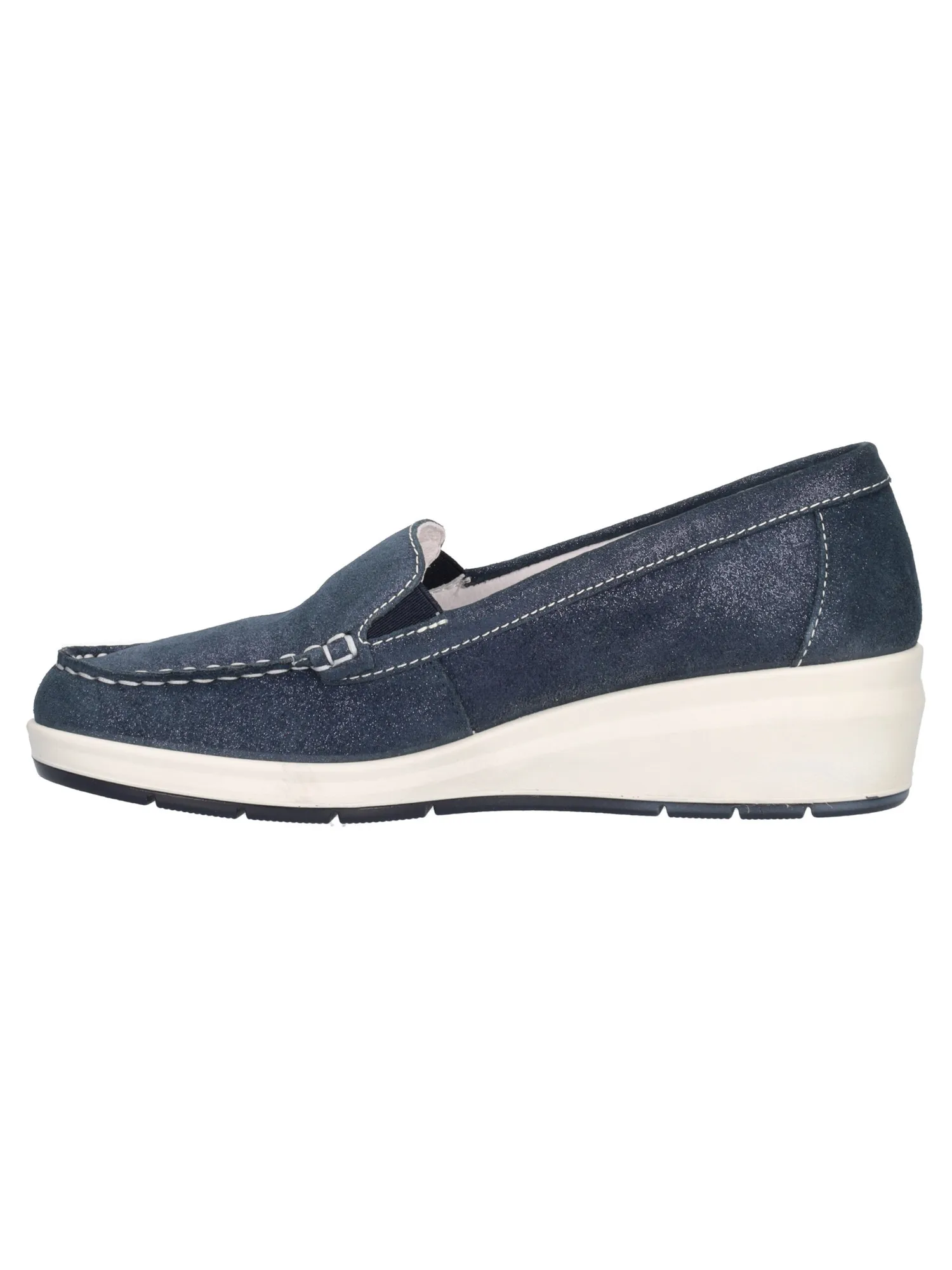 Mocassino con zeppa bassa Enval Soft da donna blu