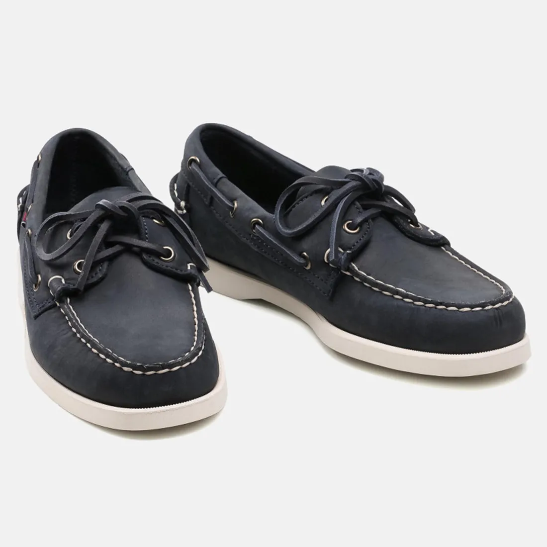 Mocassino da barca Sebago Docksides Portland Crazy Horse Blue navy