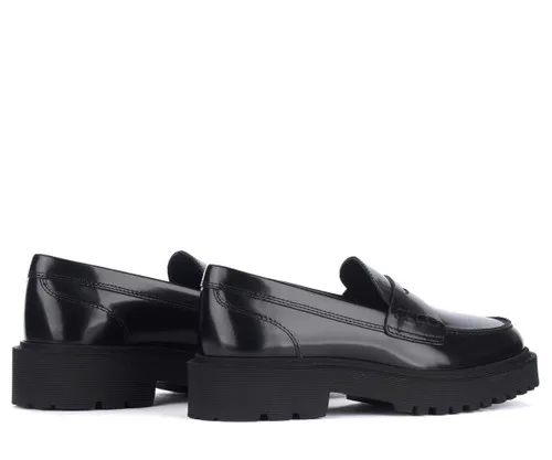 Mocassino in pelle nera Hogan H543
