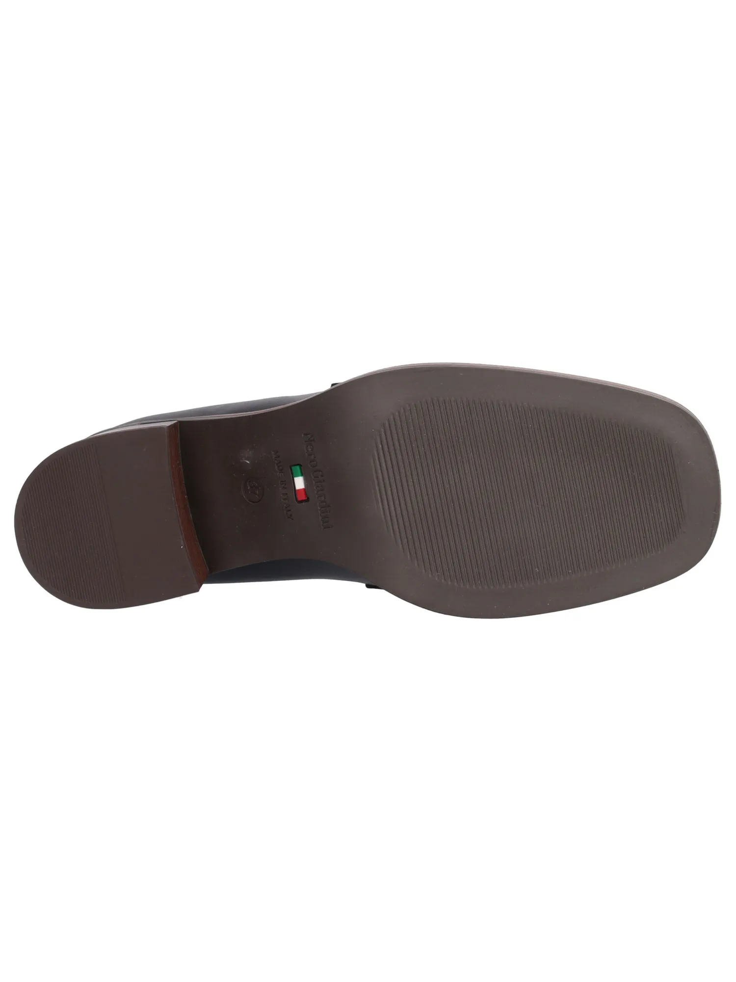 Mocassino tacco largo Nero Giardini da donna nera