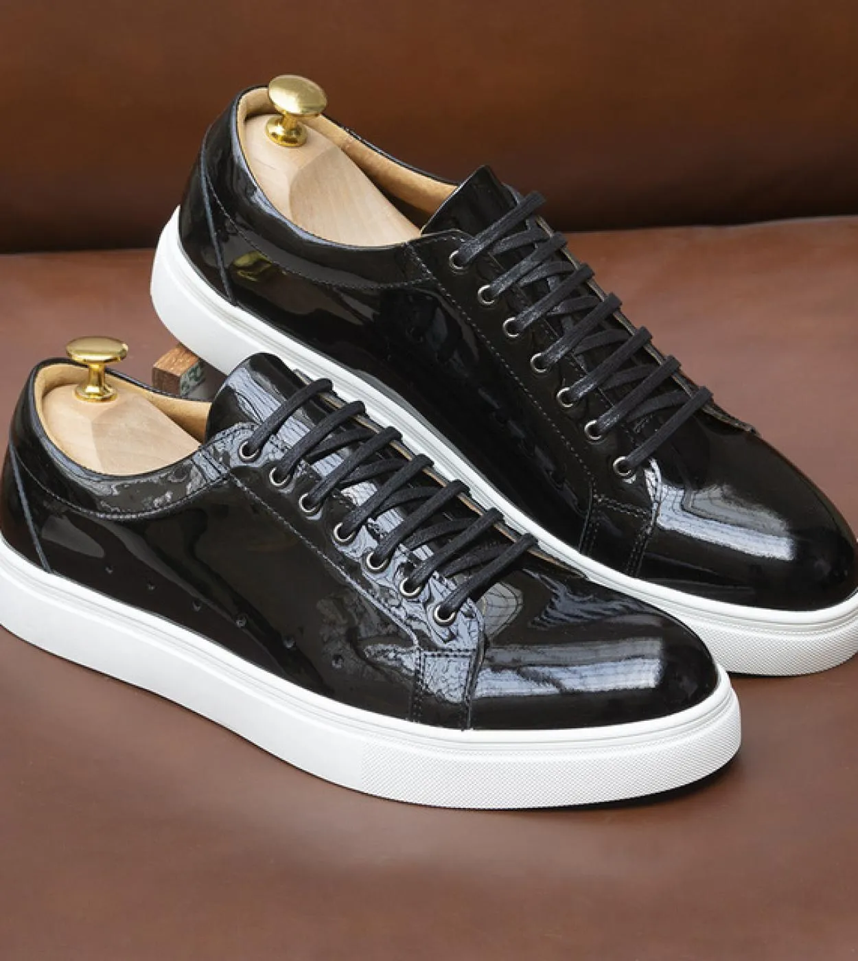 Moda Scarpe Verde Nero Uomo Verde Casual Scarpe in pelle Uomo Moda Uomo Casual
