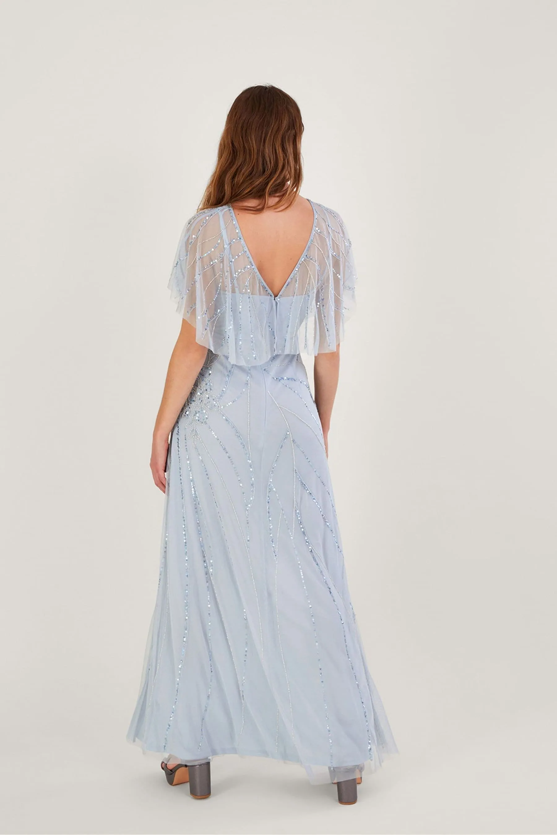 Monsoon Sienna - Abito maxi sostenibile ricamato