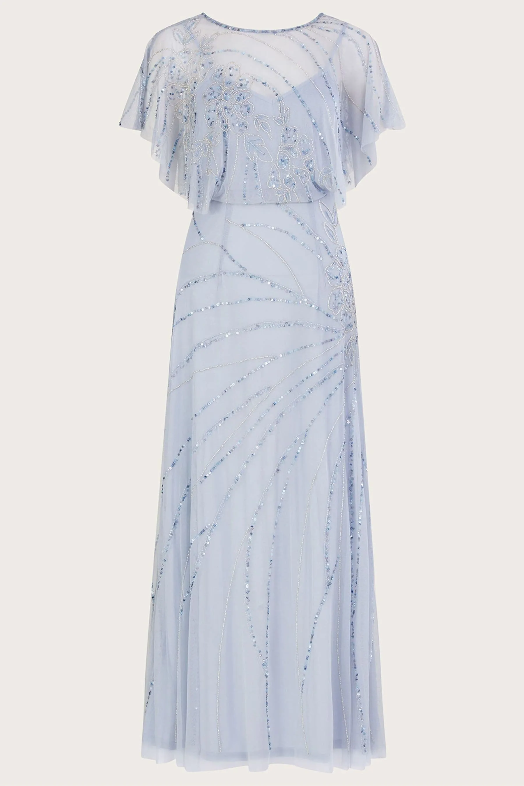 Monsoon Sienna - Abito maxi sostenibile ricamato