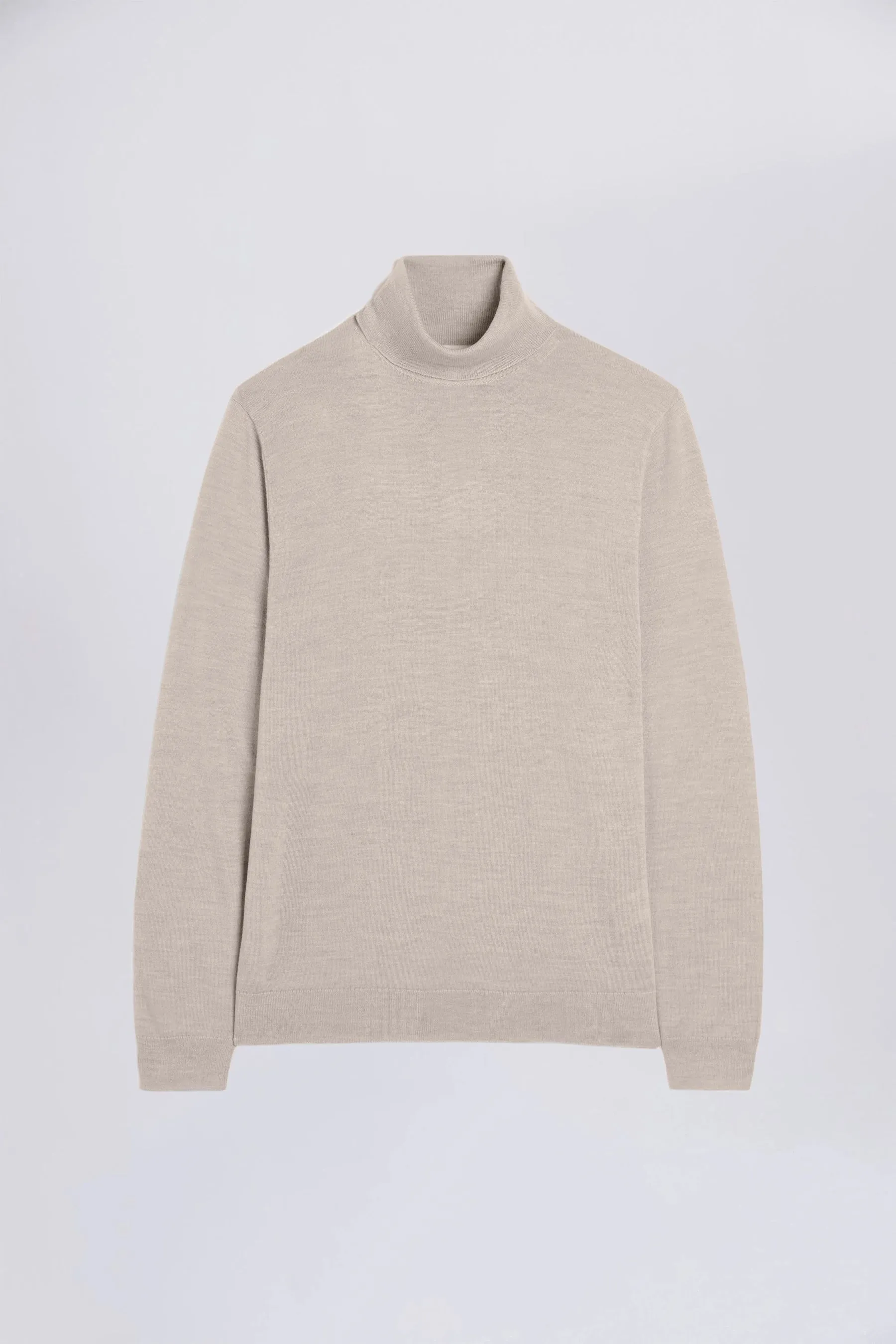 MOSS - Maglia a collo alto con Blend in lana merino    