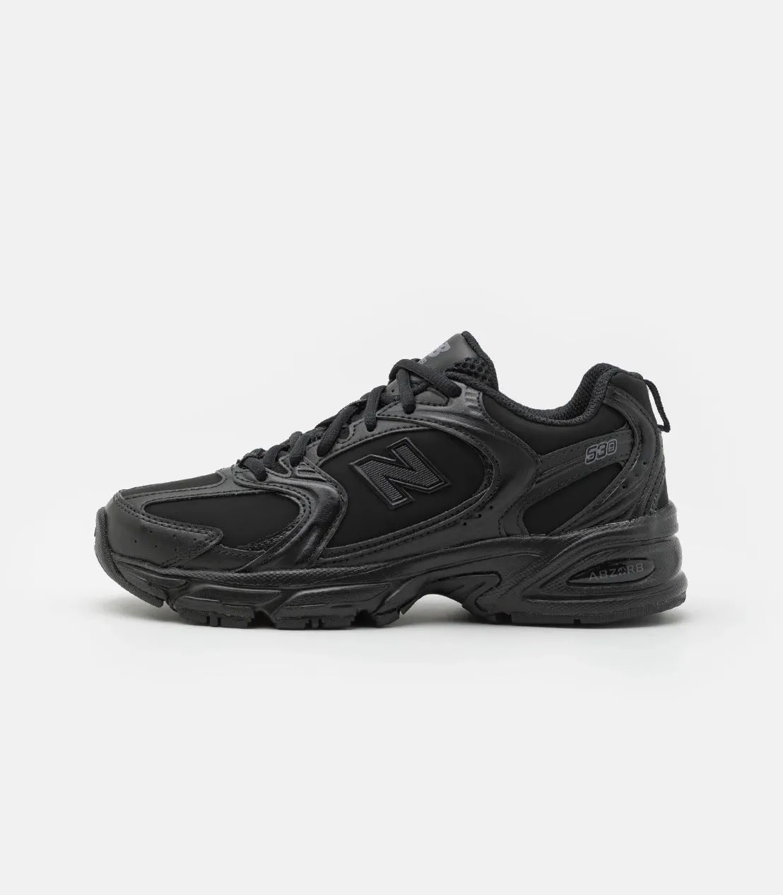 New Balance 530 Total Black Leather