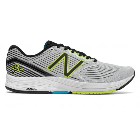 New Balance 890v6 White Munsell with Black & Hi-Lite