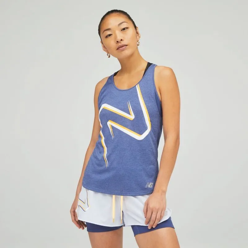 New Balance Impact Run Graphic Tank - Canottiera - Donna
