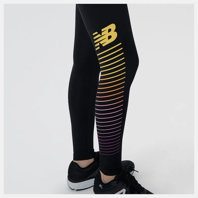 New Balance  Reflective Print Accelerate Tight Women's black/multi TAGLIA L