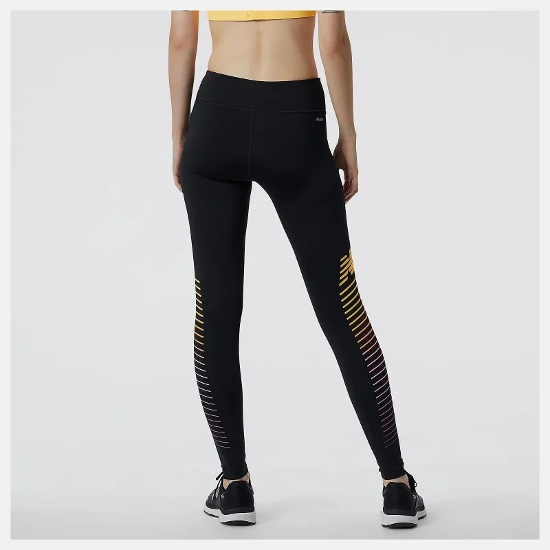 New Balance  Reflective Print Accelerate Tight Women's black/multi TAGLIA L
