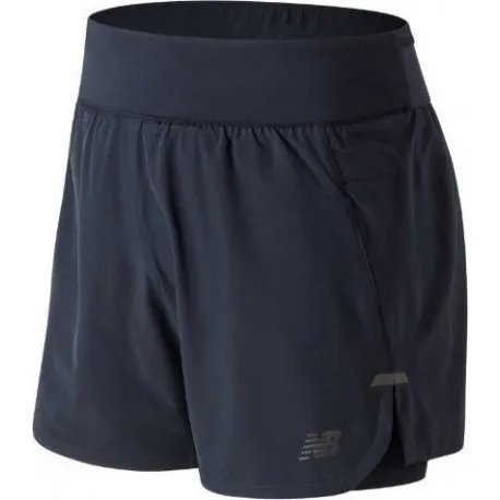 New Balance SHADOW 2IN1 SHORT BLACK