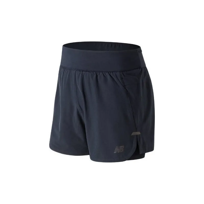 New Balance SHADOW 2IN1 SHORT BLACK