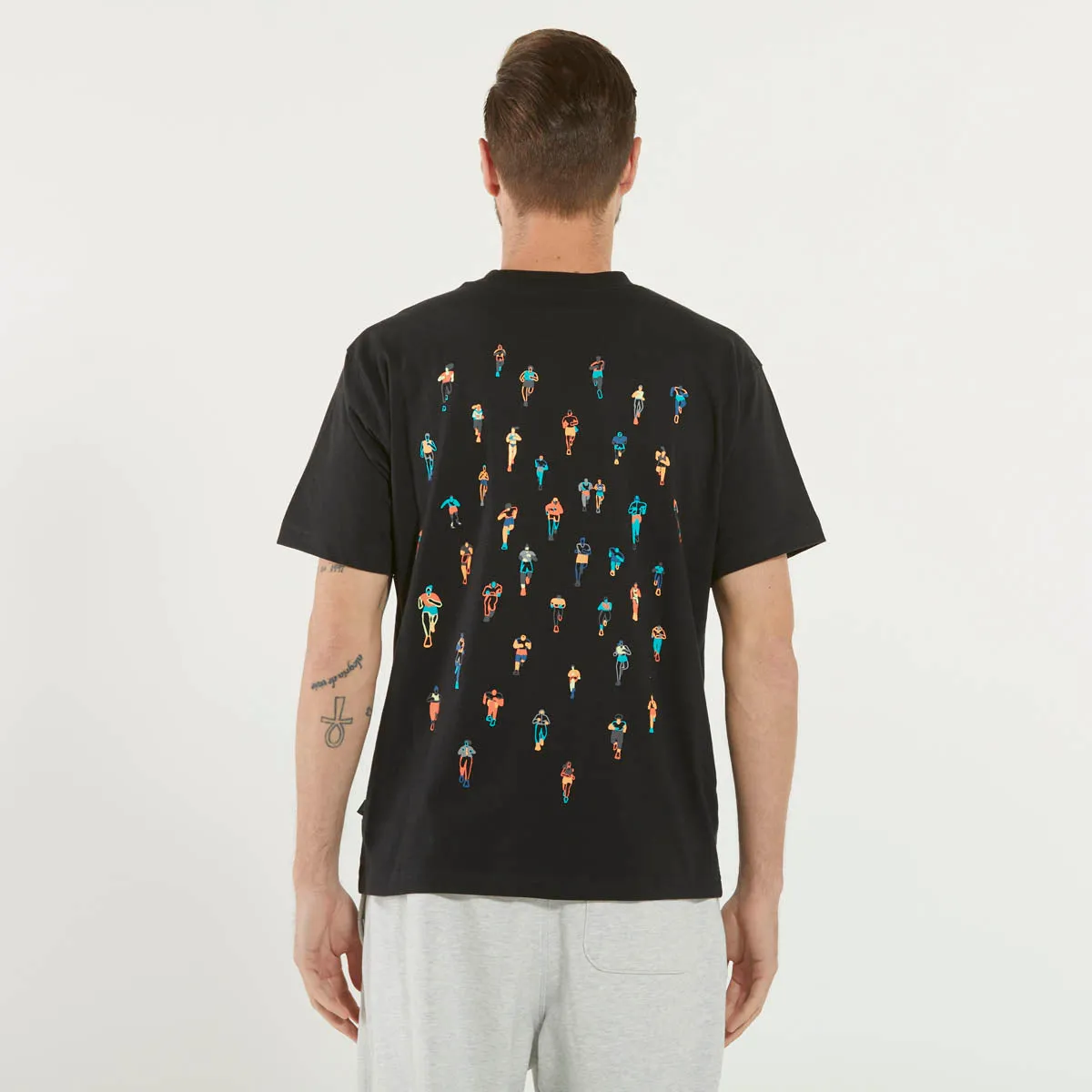 New Balance t-shirt girocollo logo nera