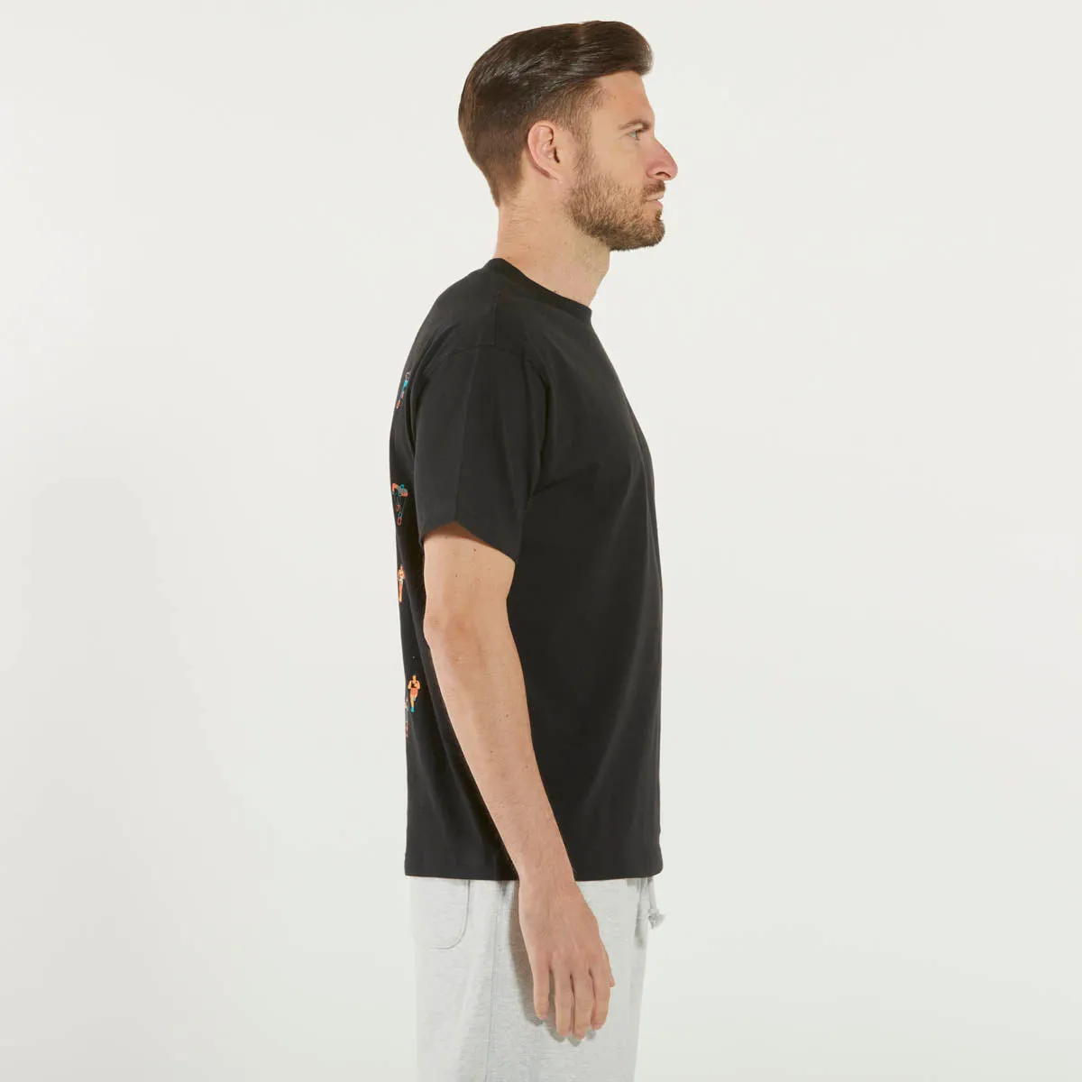 New Balance t-shirt girocollo logo nera