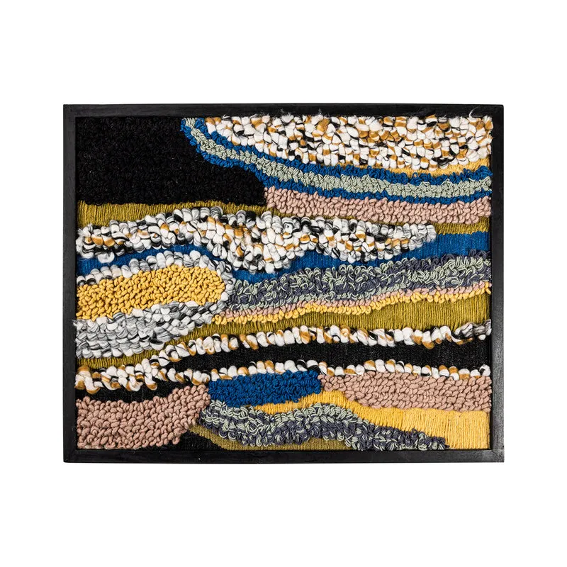 Novità Home nature - quadro in lana vialetti di sassolini, multicolore