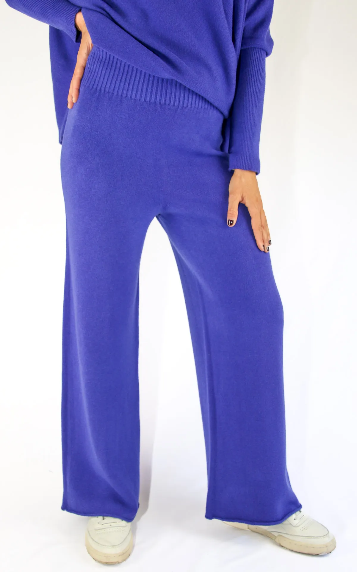 Off-On – pantalone in maglia – viola