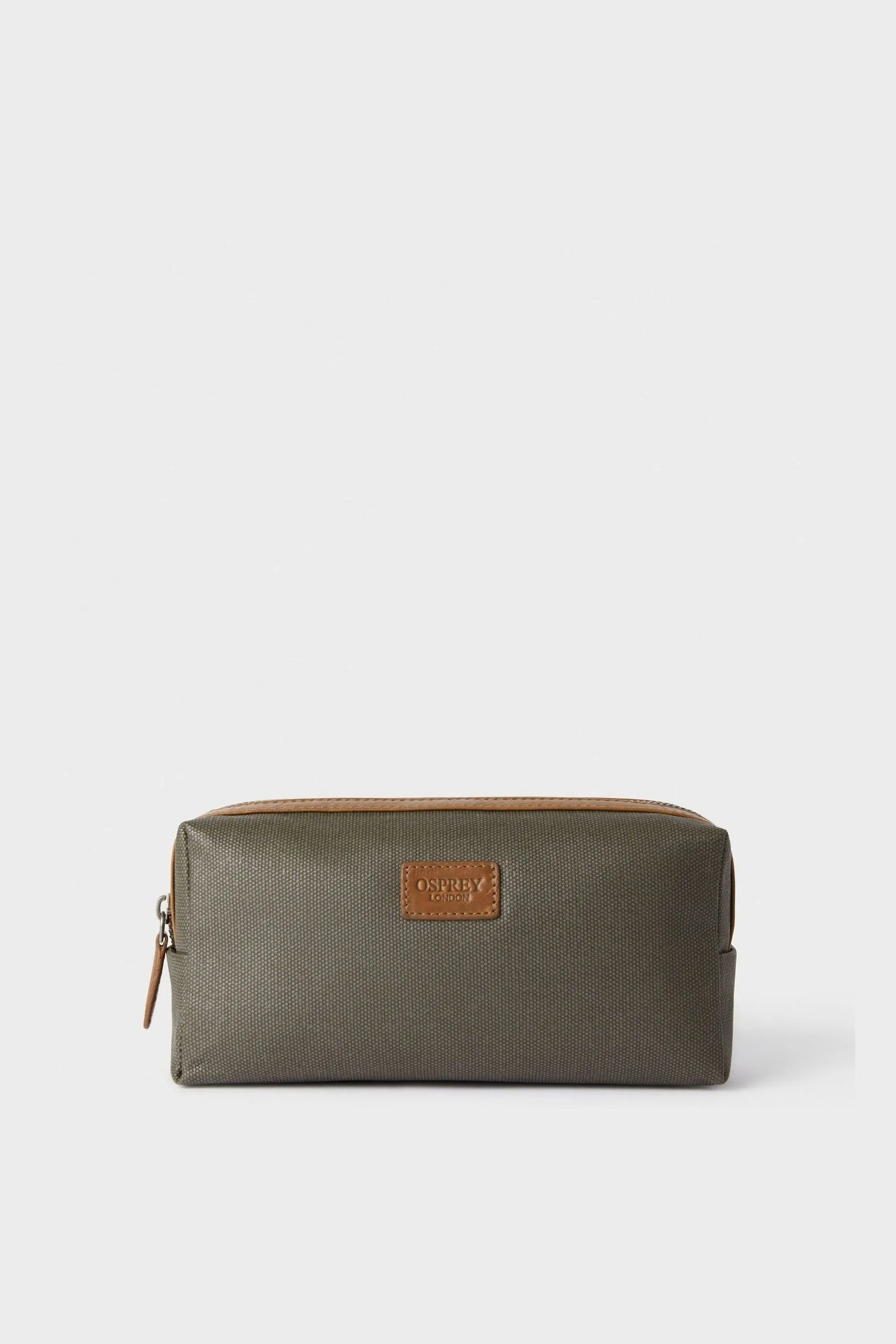 OSPREY LONDON - Grantham - Trousse in pelle e tela cerata