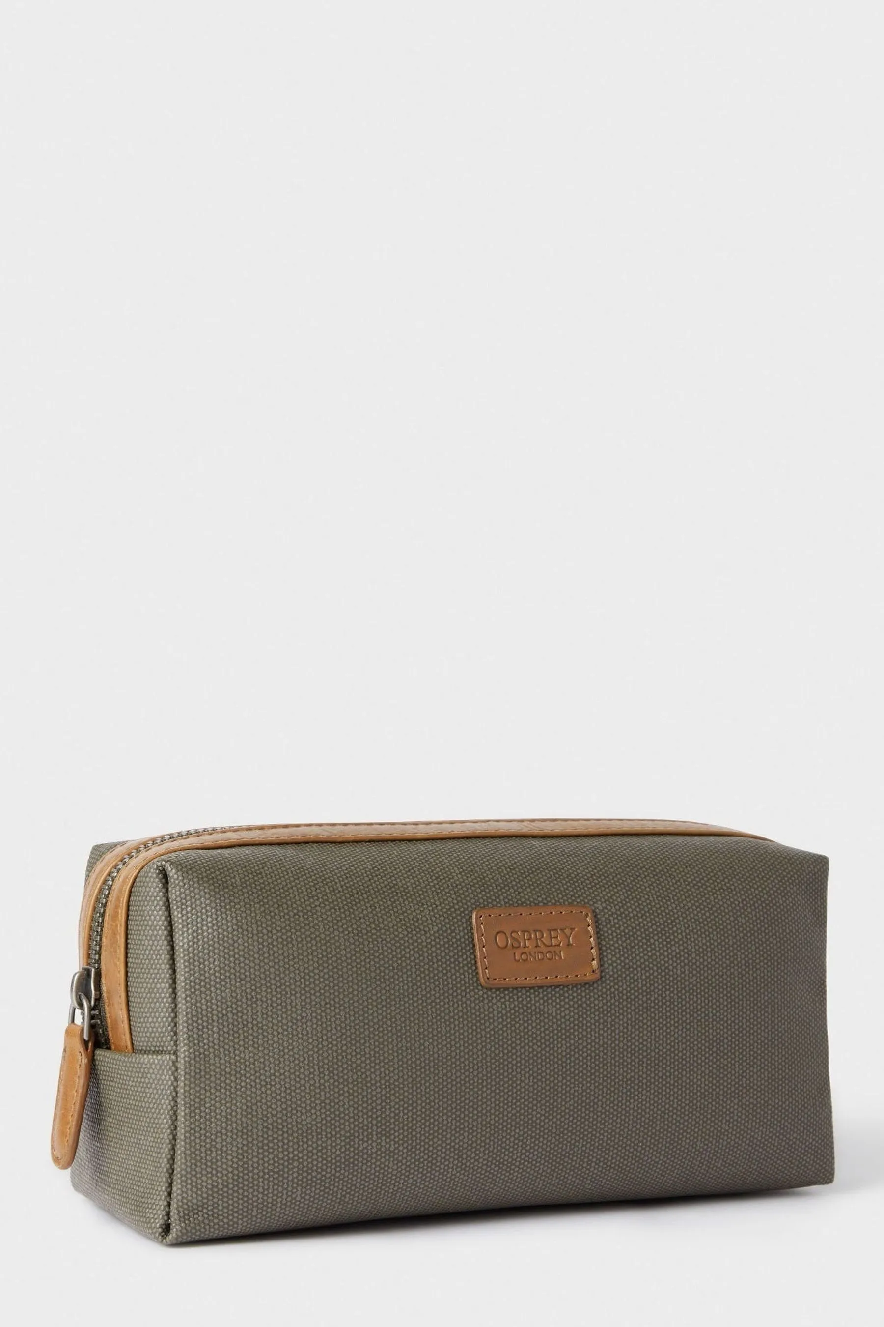 OSPREY LONDON - Grantham - Trousse in pelle e tela cerata