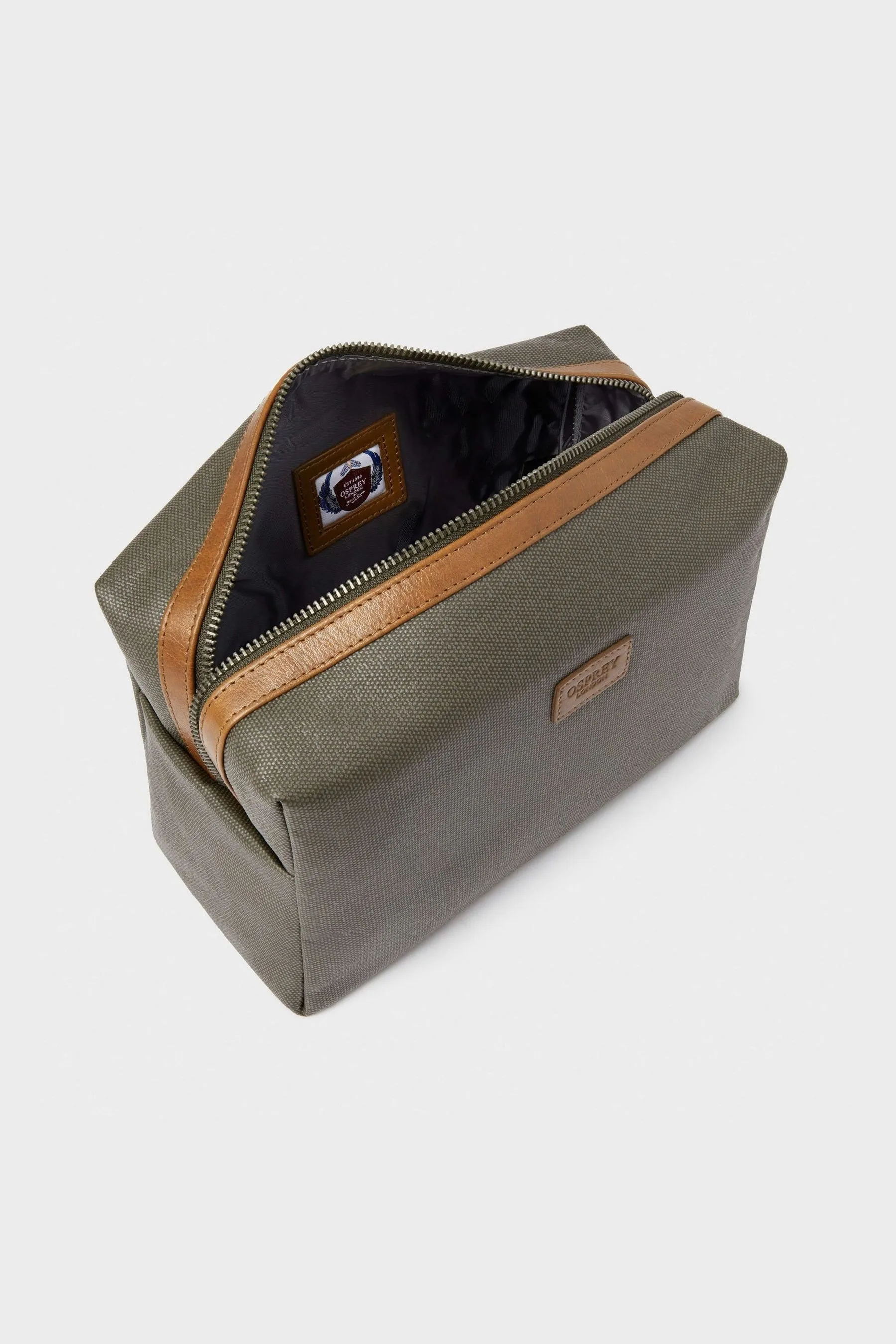 Osprey London - The Large Grantham - Trousse in tela e pelle cerata