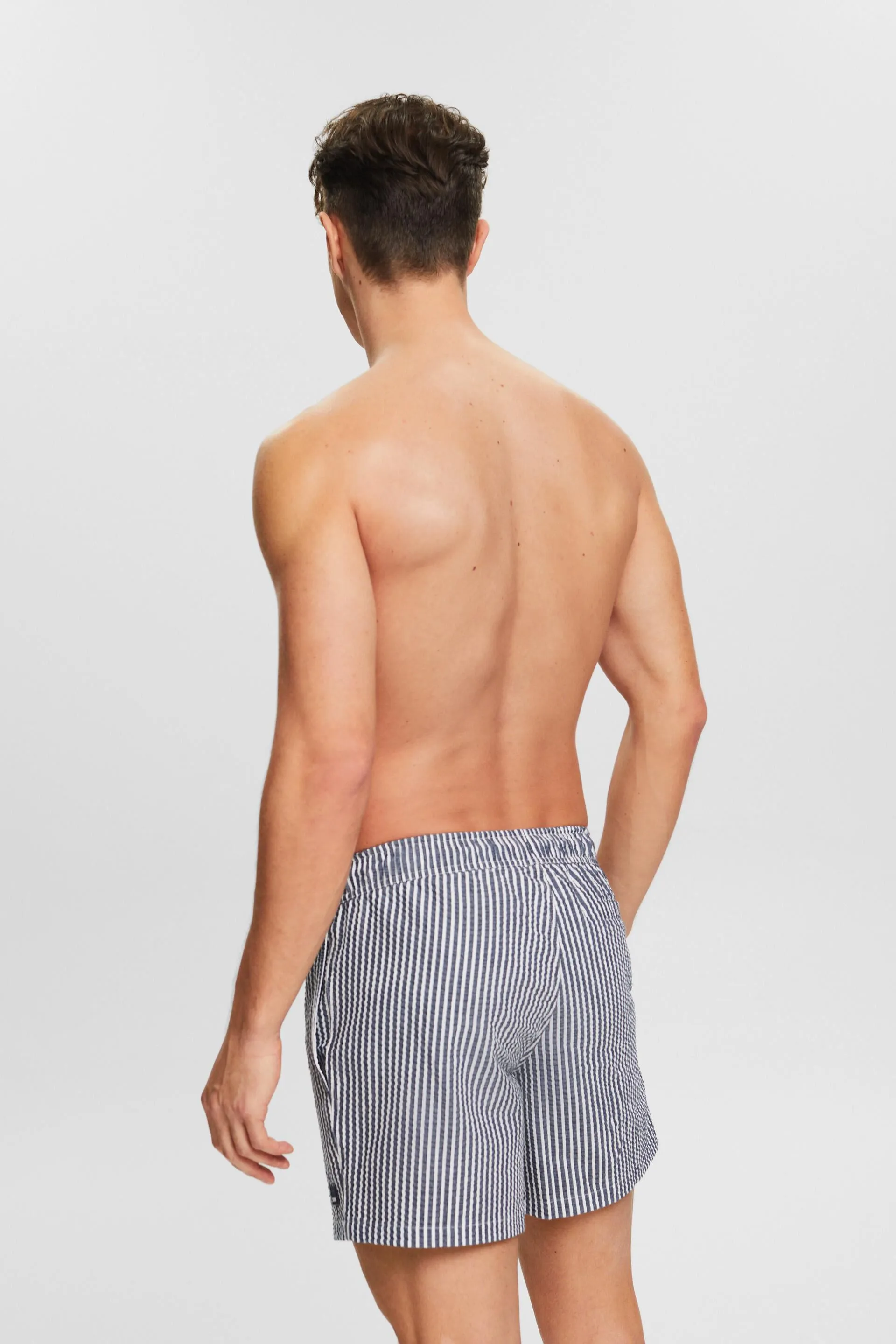 Pantaloncini da bagno strutturati a righe