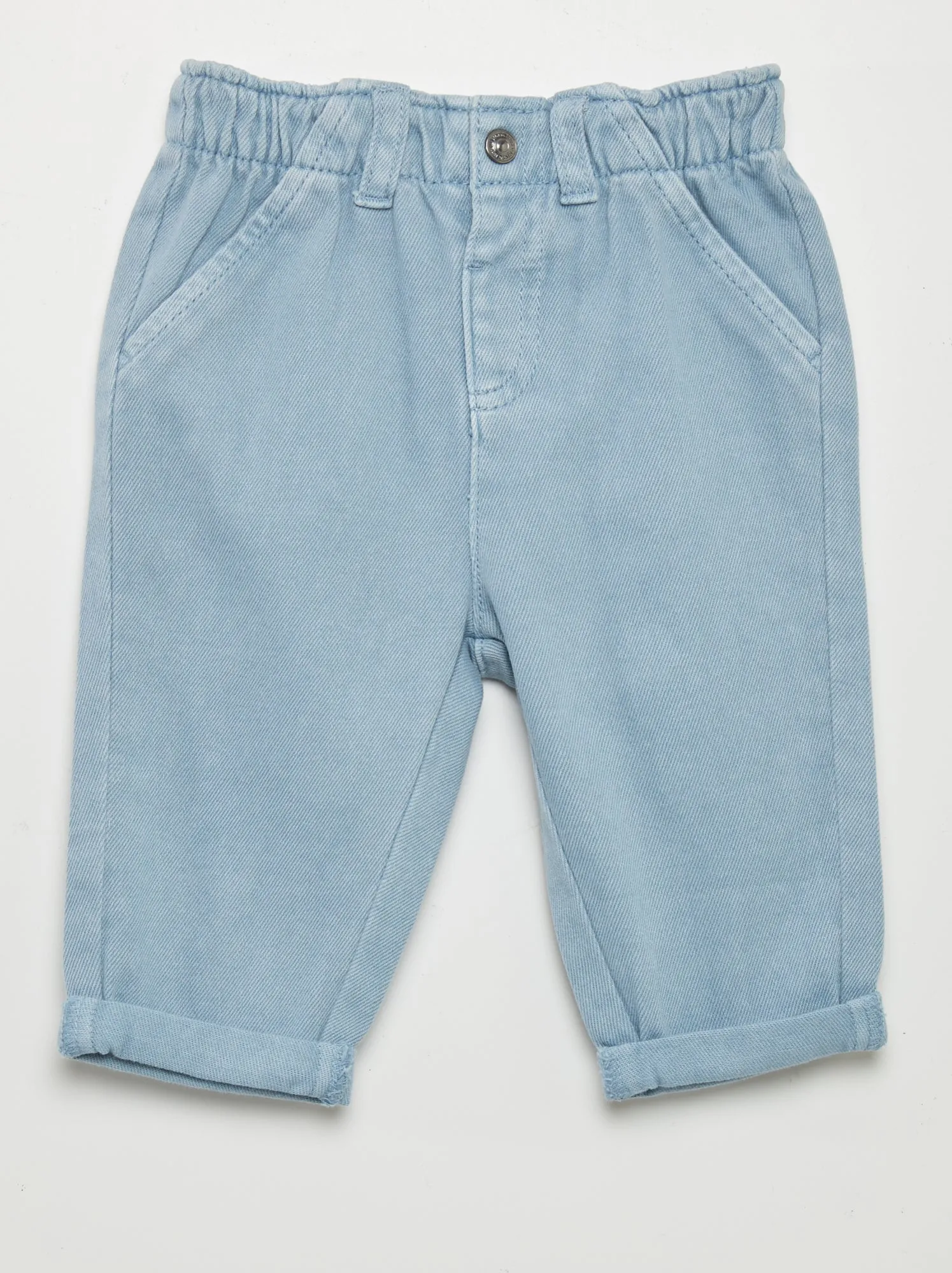 Pantaloni stile paper bag - BLU