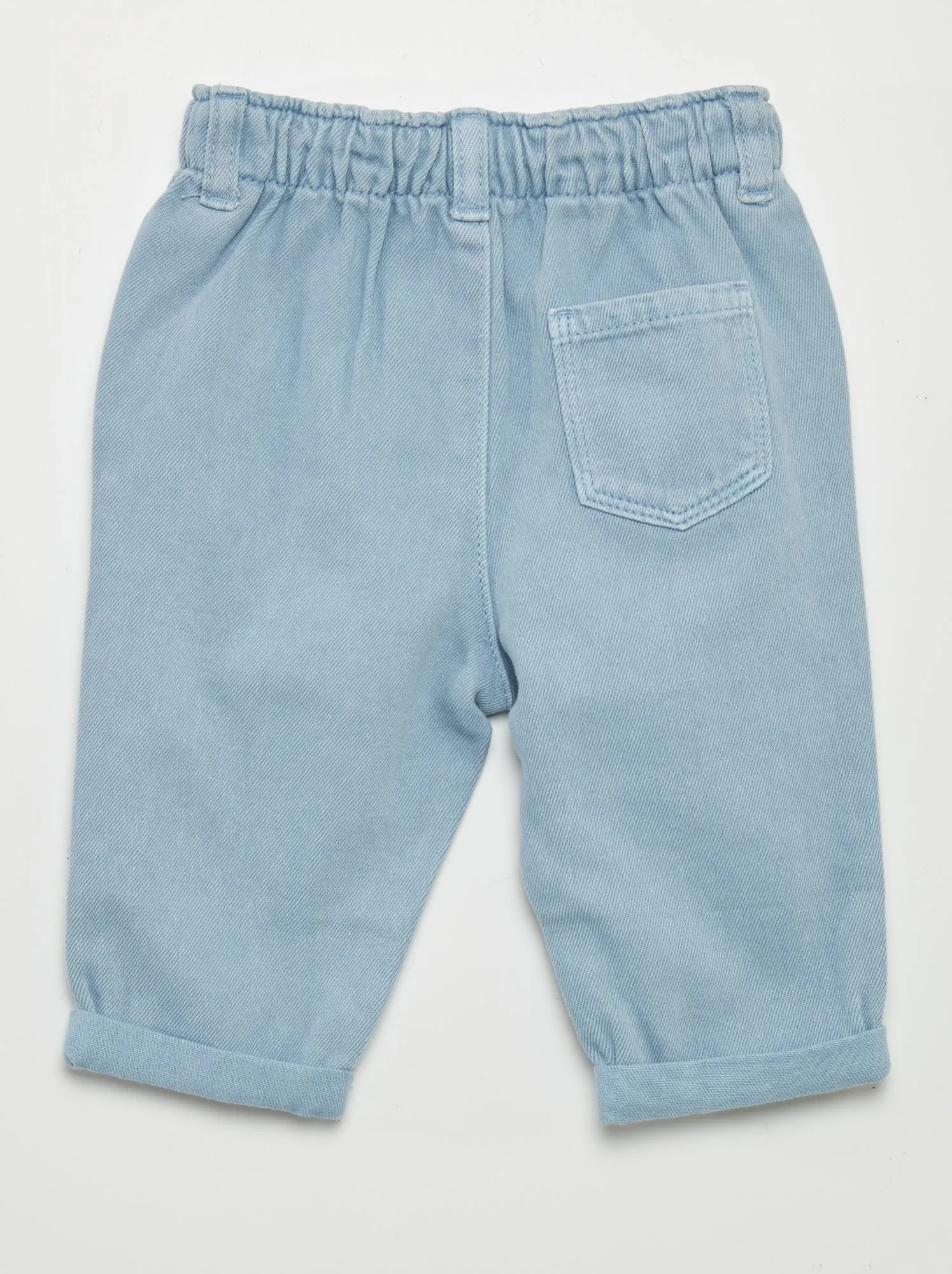 Pantaloni stile paper bag - BLU