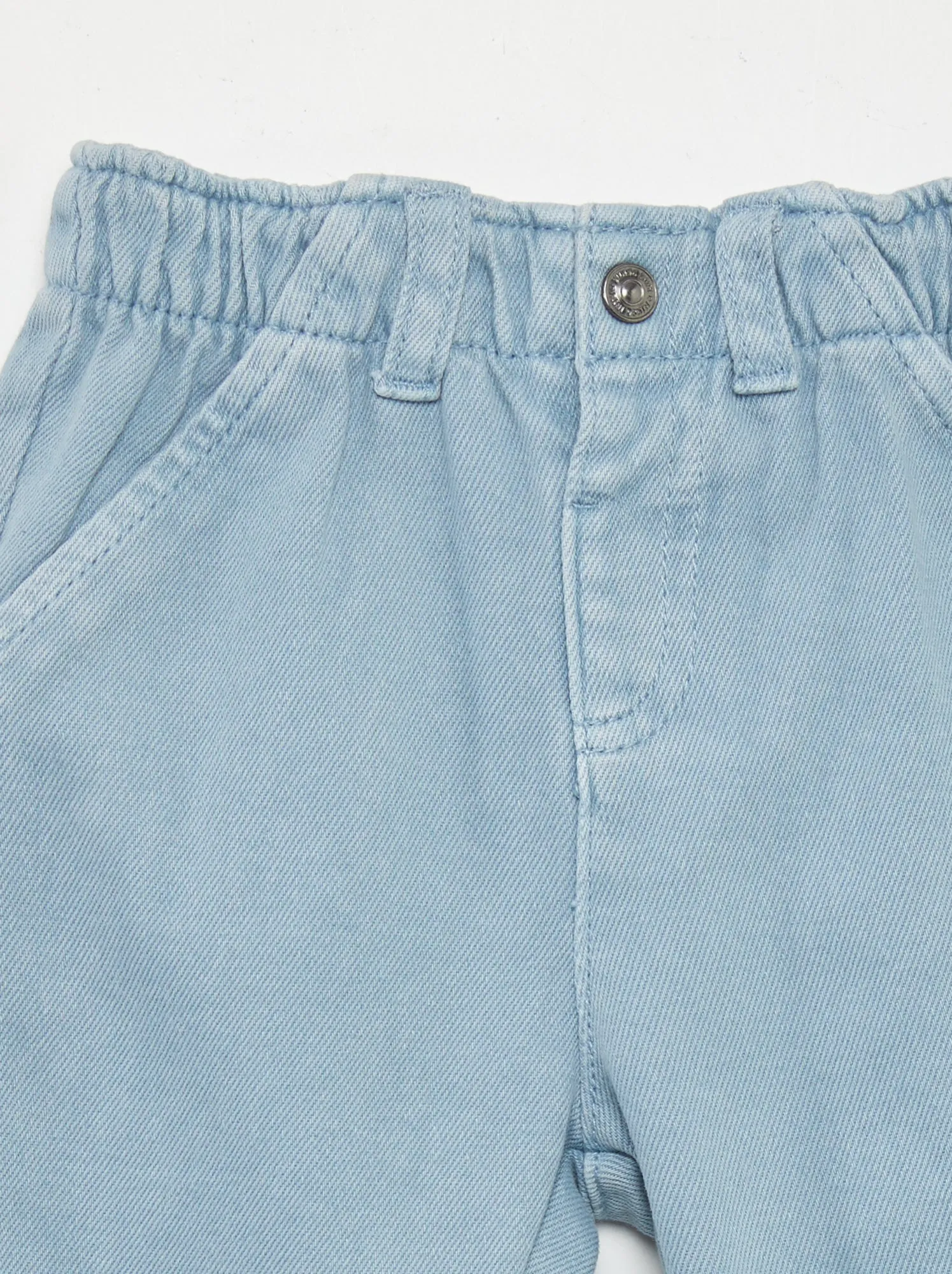 Pantaloni stile paper bag - BLU