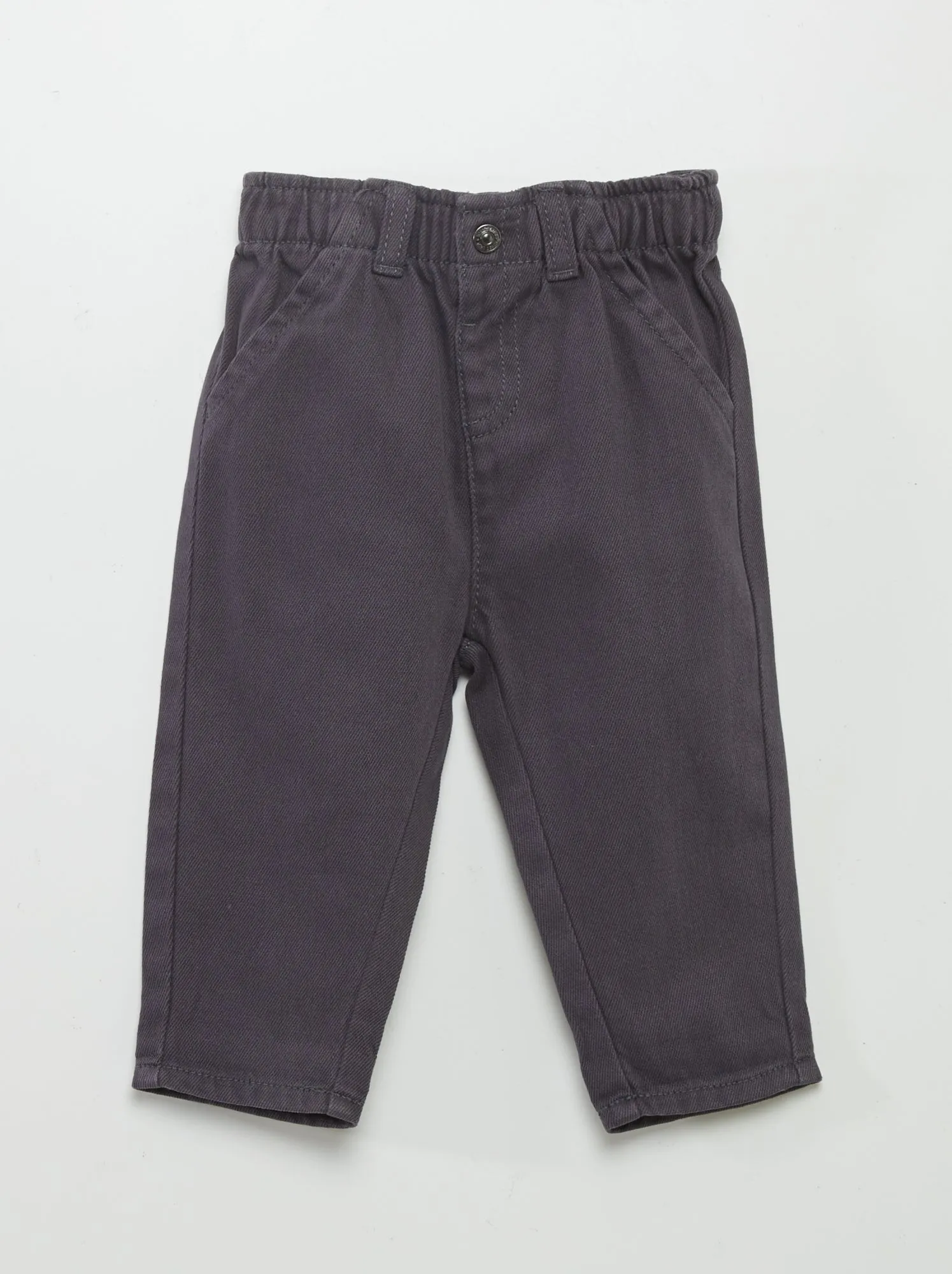 Pantaloni stile paper bag - GRIGIO