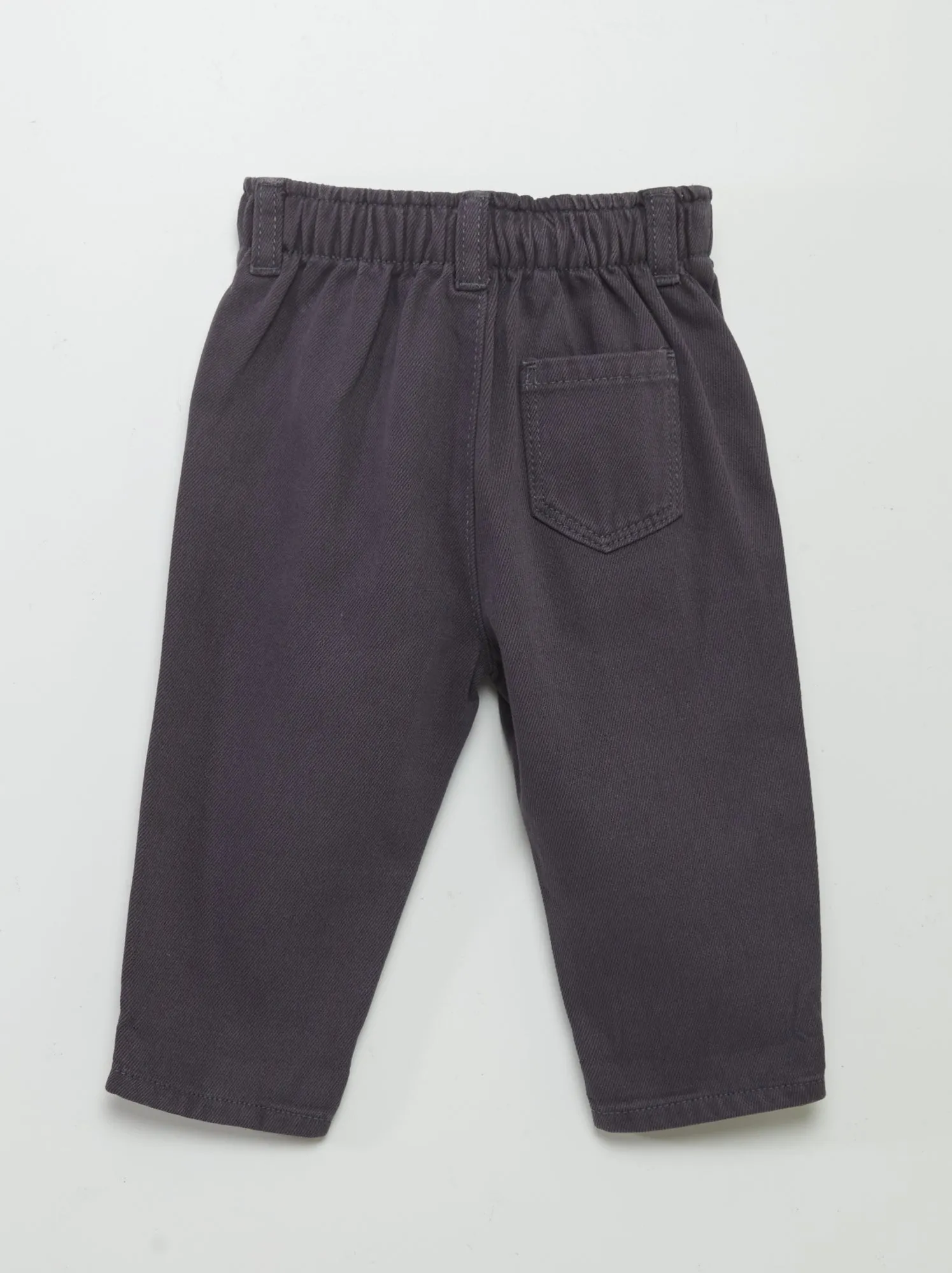Pantaloni stile paper bag - GRIGIO