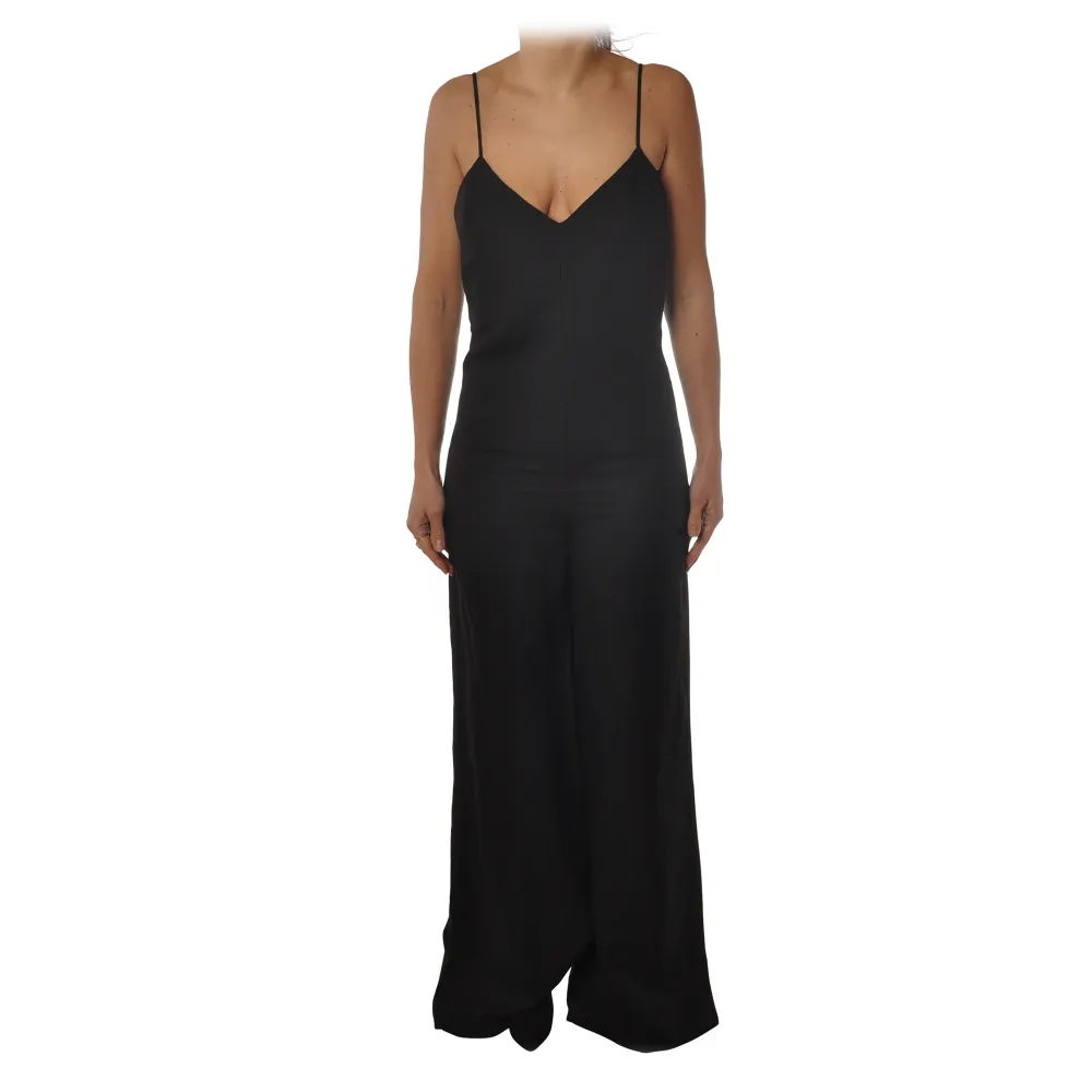 Patrizia Pepe - Tuta Lunga a Gamba Ampia - Nero - Abito - Made in Italy - Luxury Exclusive Collection