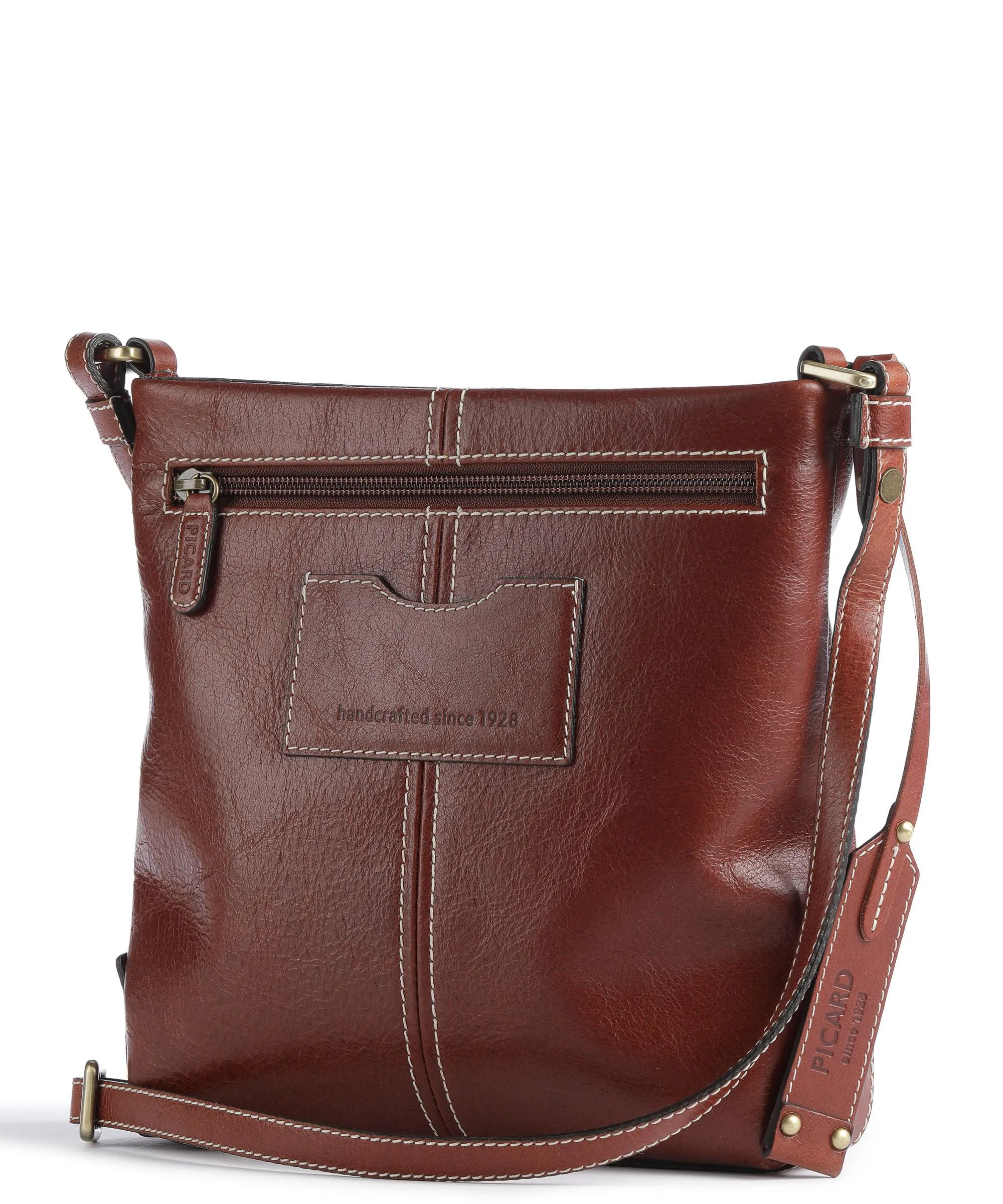  Picard Eternity Borsa a tracolla pelle di bufalo d'acqua cognac  