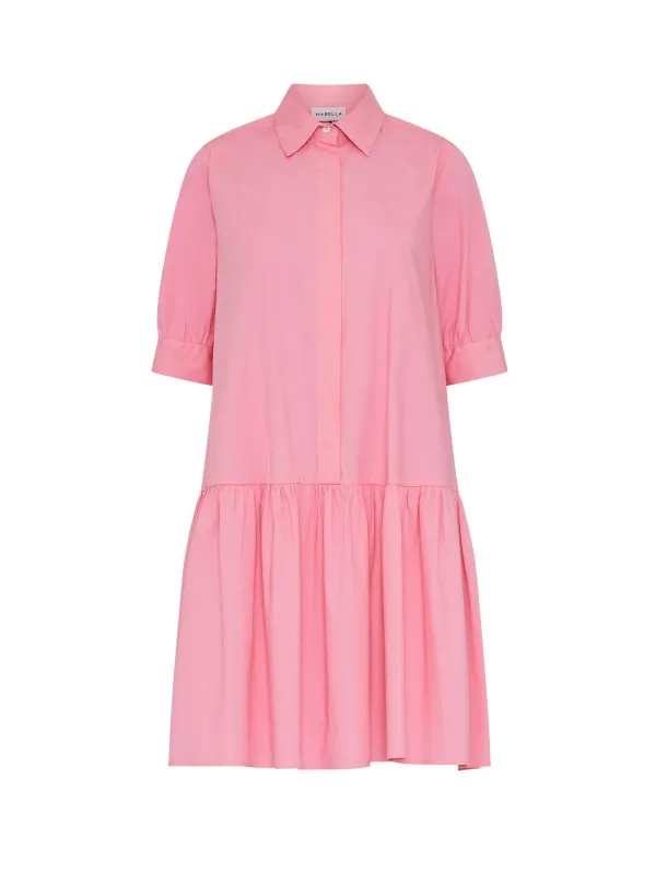 Pink midi dress