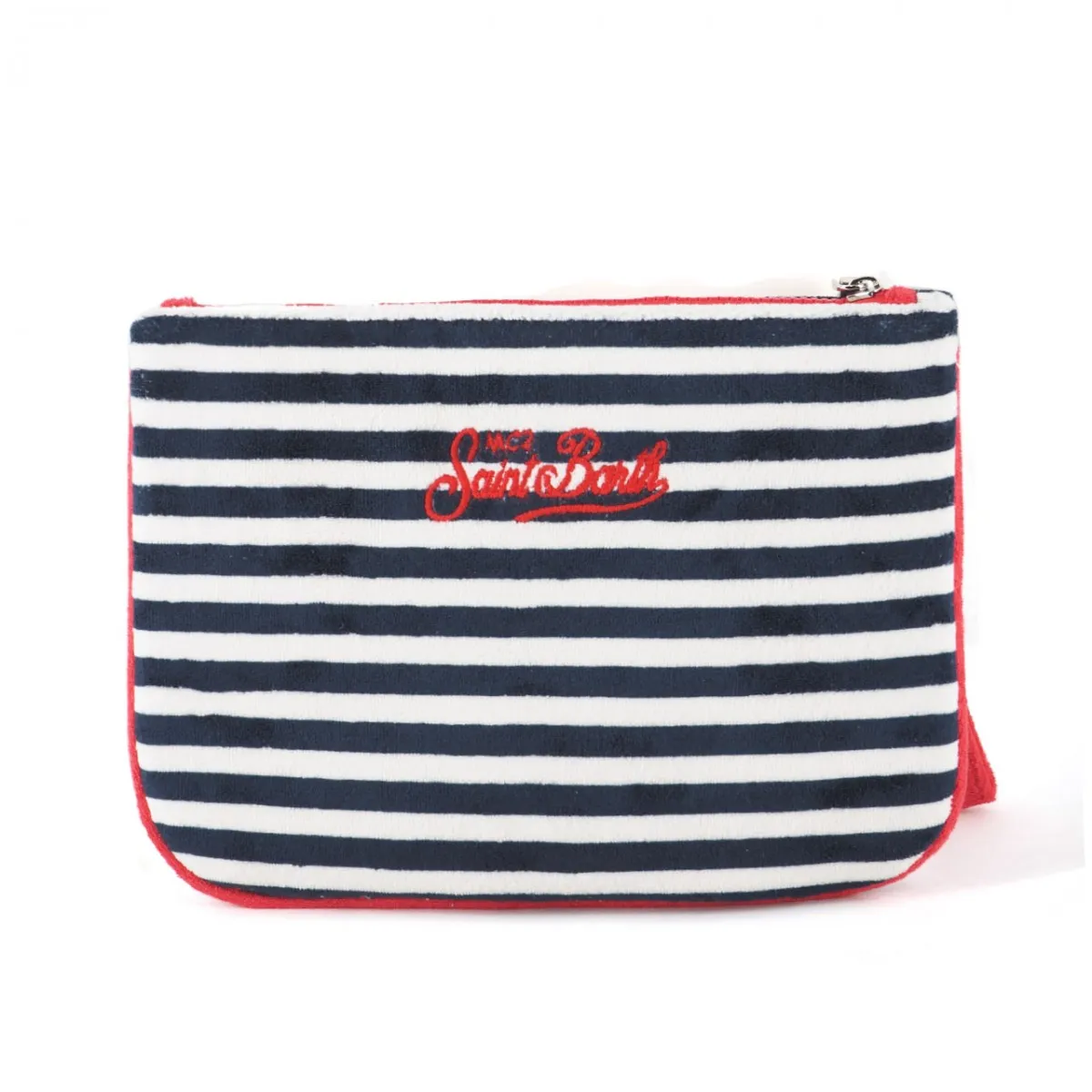 Pochette Parisienne Sponge A Righe Blu