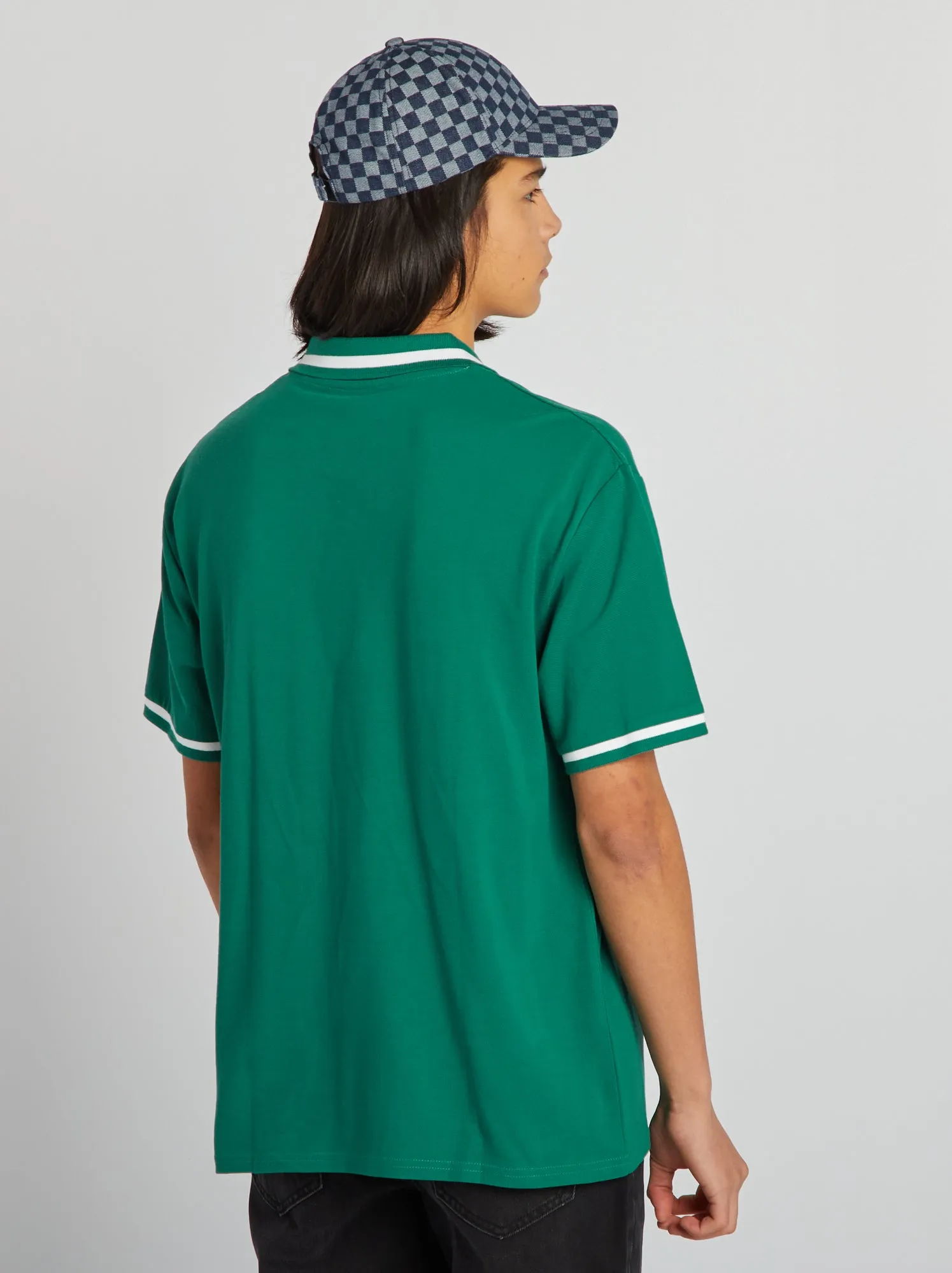 Polo in piqué di cotone - VERDE