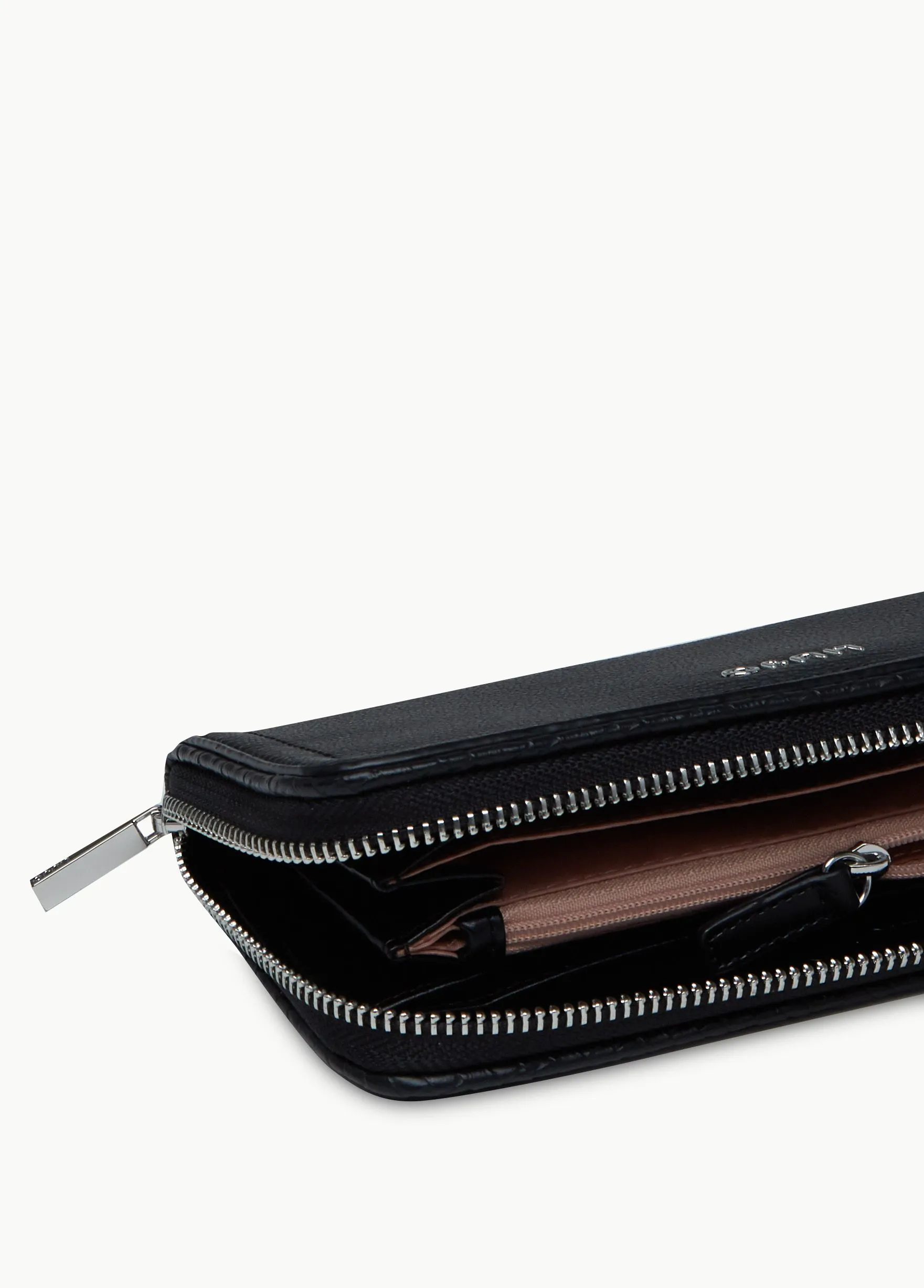 Portafoglio grande con zip