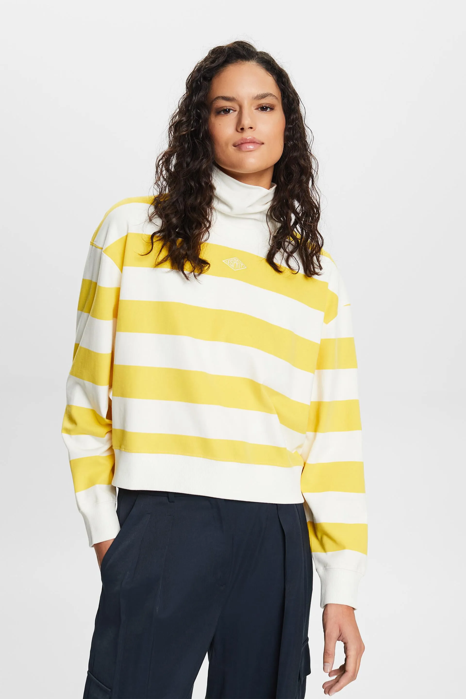 Pullover a righe in cotone