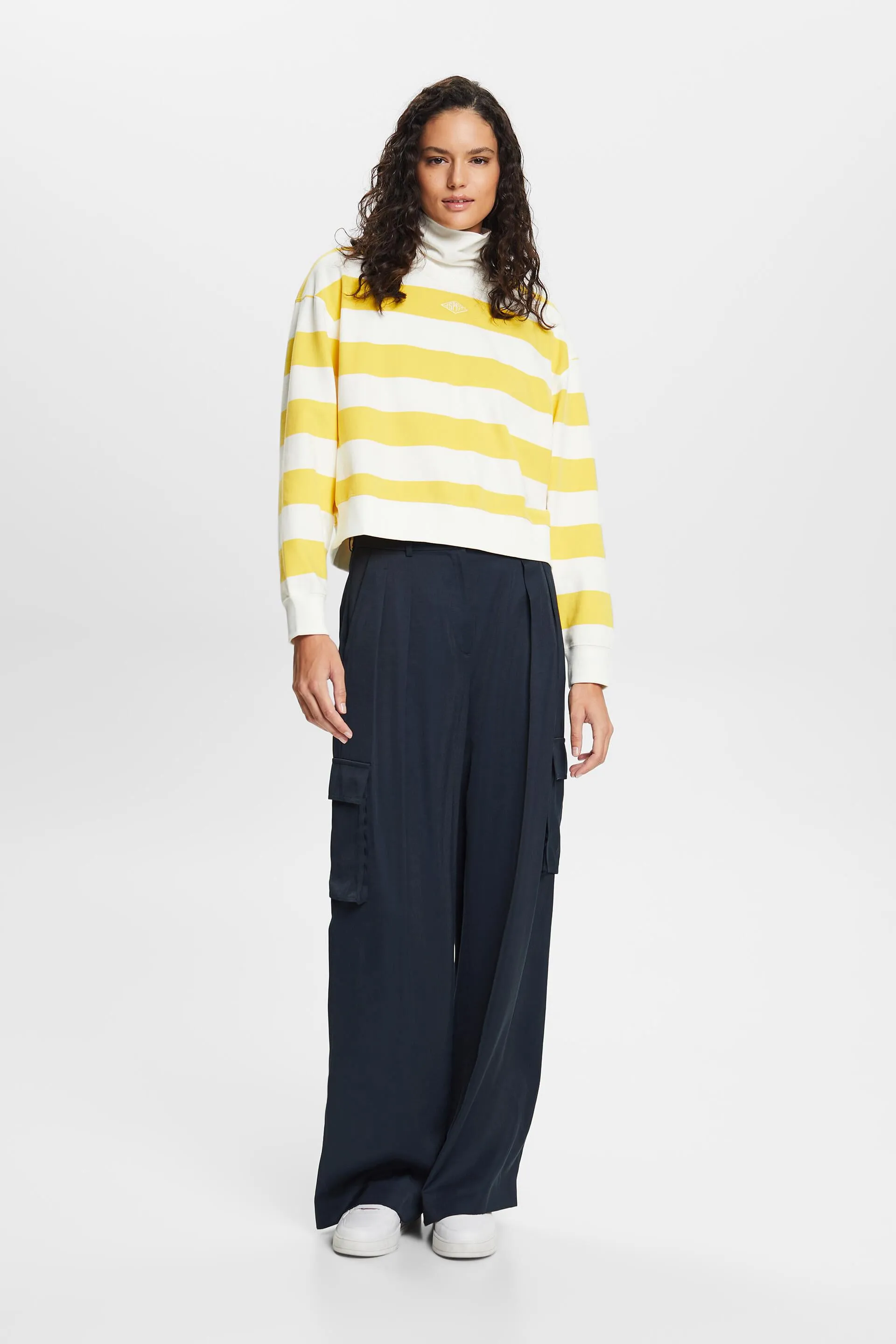 Pullover a righe in cotone
