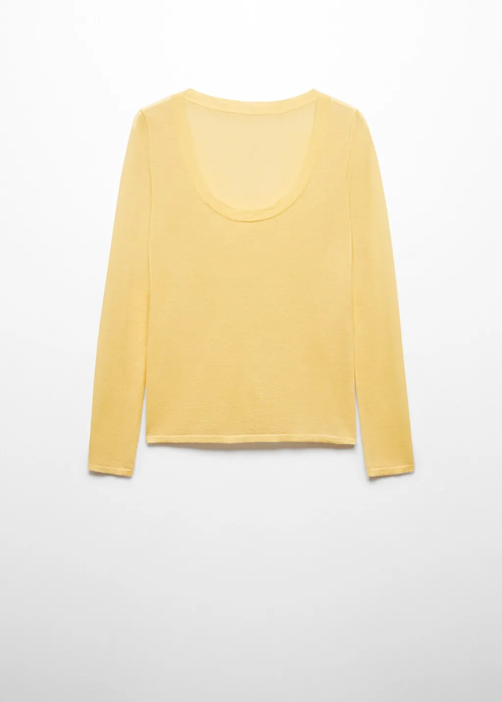 Pullover lana scollato