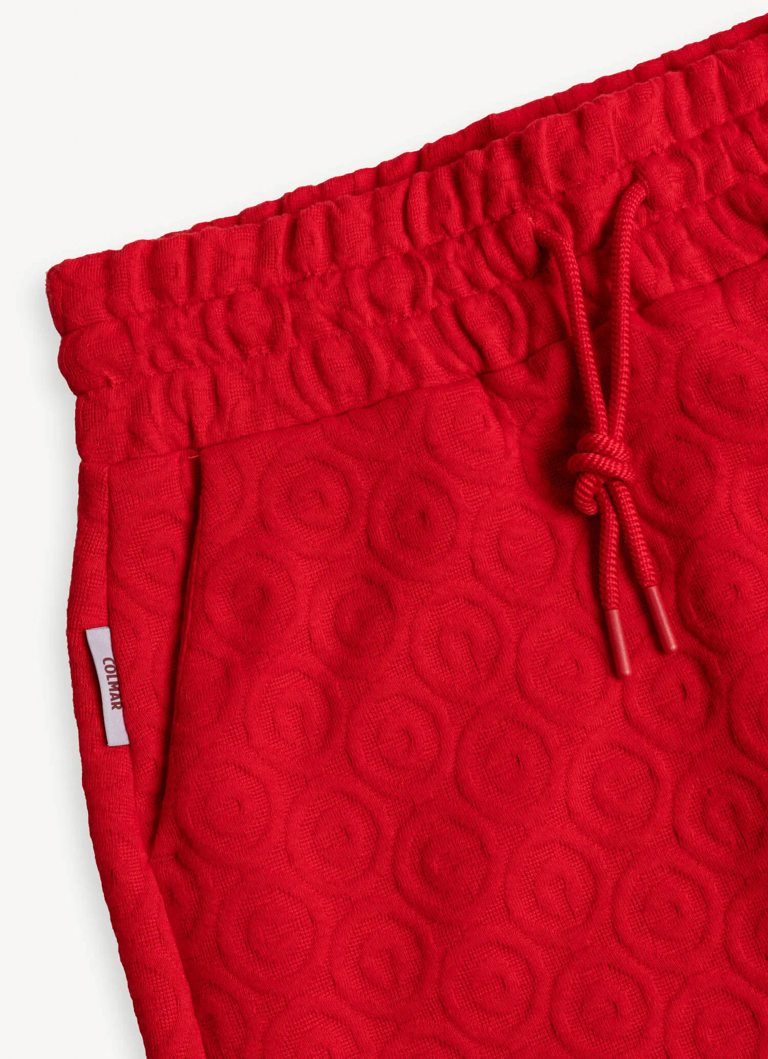 Quilted fabric midi skirt