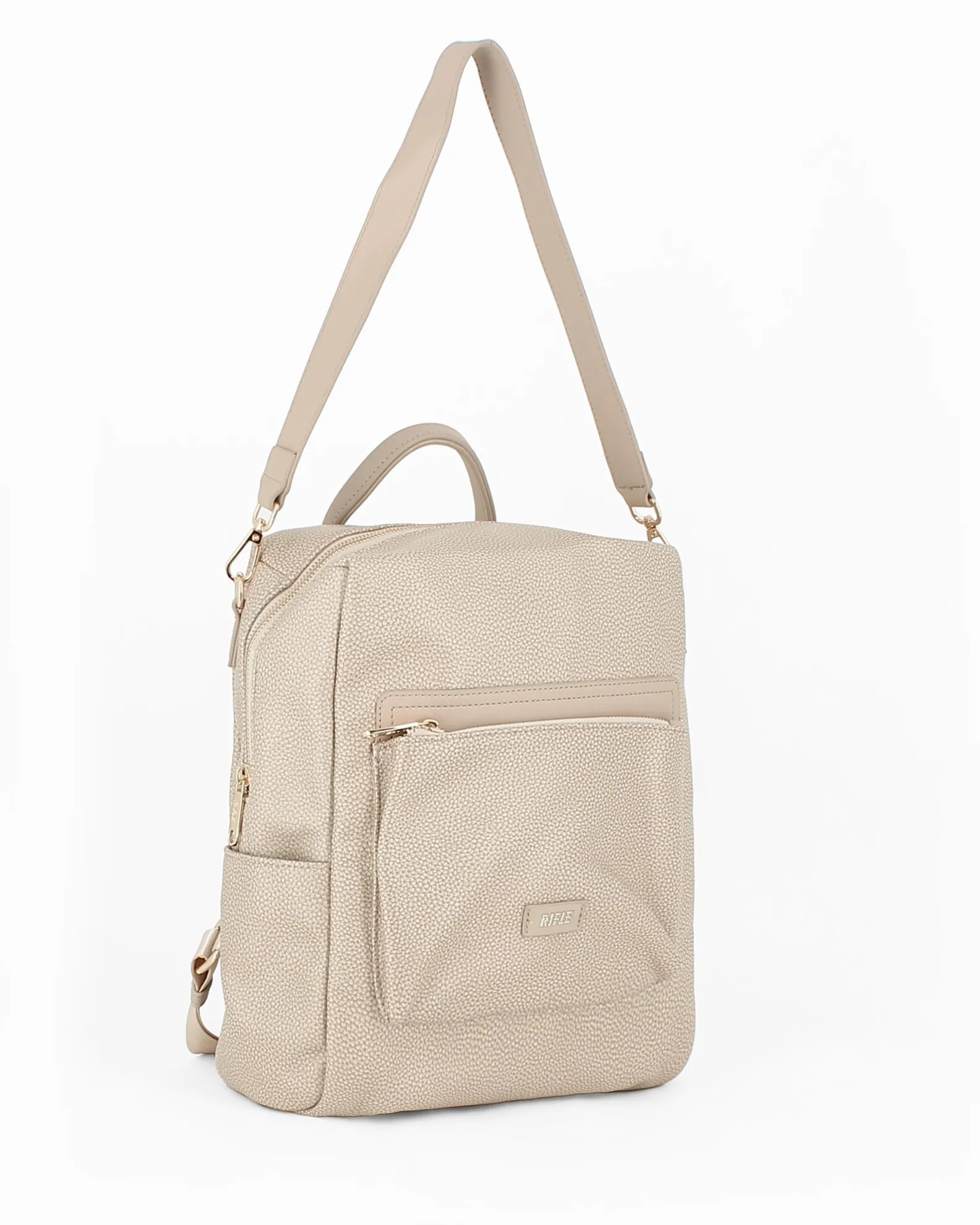 RIFLE - Zaino/Borsa bianco con tascone frontale e tasche laterali                                            Previous productRIF