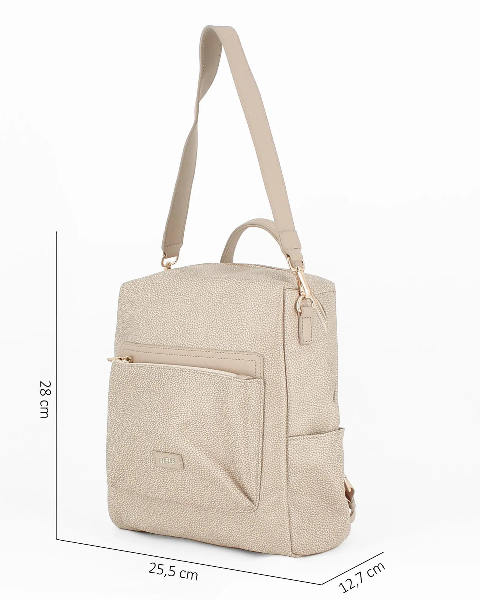 RIFLE - Zaino/Borsa bianco con tascone frontale e tasche laterali                                            Previous productRIF
