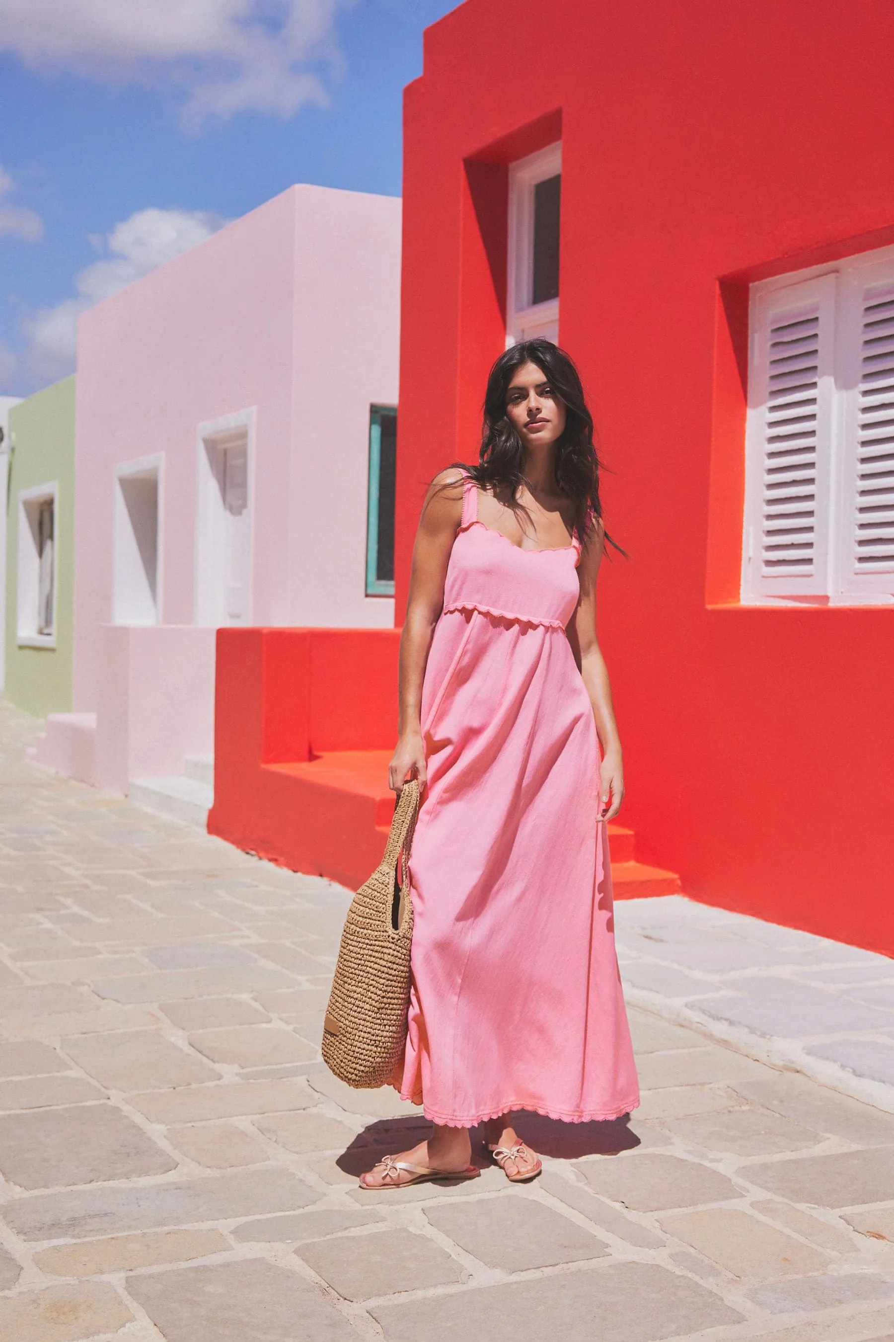 Rosa  - Abito maxi estivo
