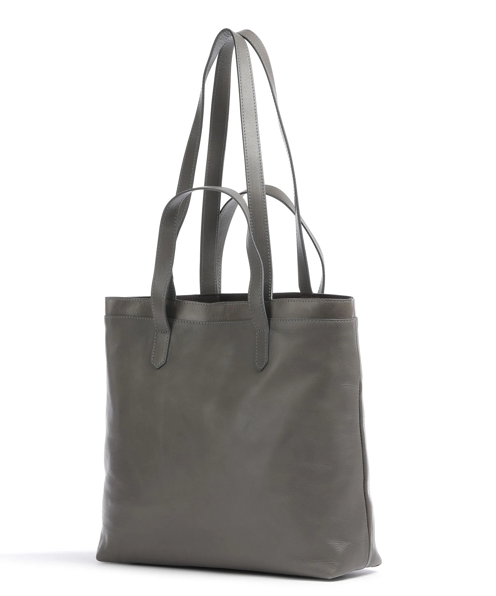  Royal RepubliQ Reflection Borsa shopper pelle di vacchetta finemente grana grigio  